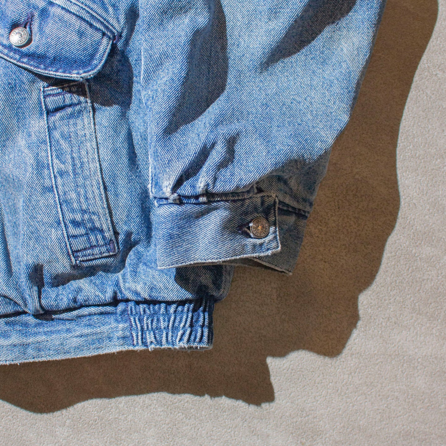 "Silver Medal" Denim Boa Jacket Made in U.S.A.