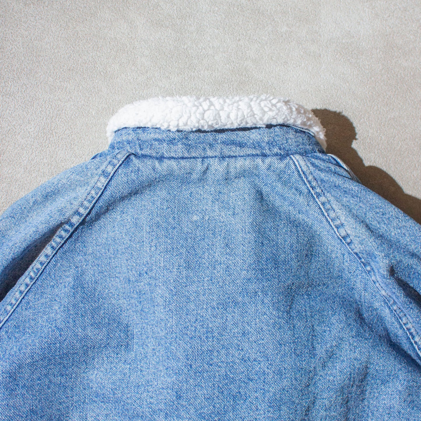 "Silver Medal" Denim Boa Jacket Made in U.S.A.