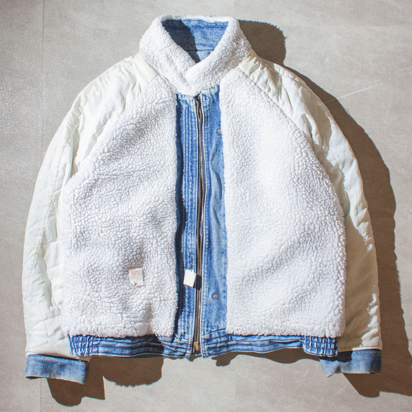 "Silver Medal" Denim Boa Jacket Made in U.S.A.
