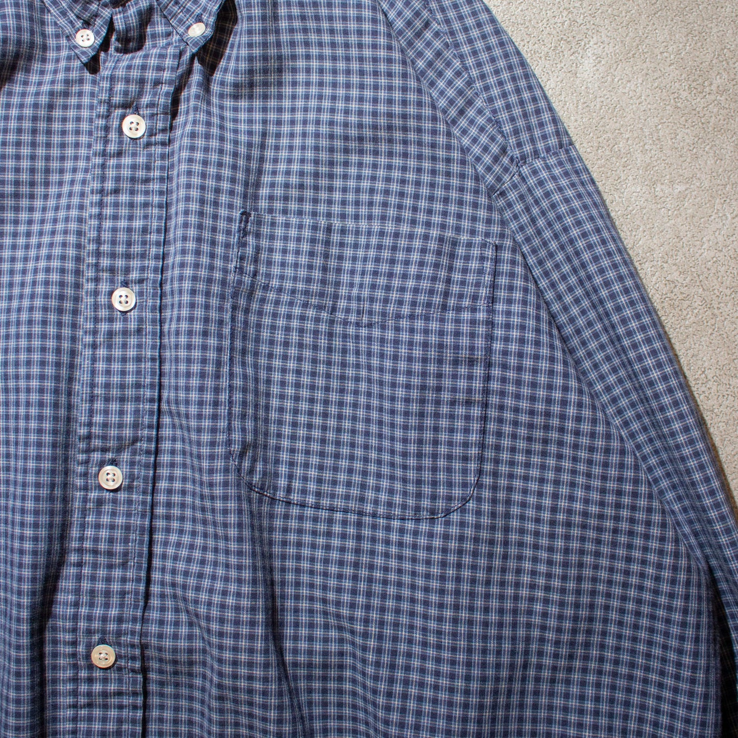 Cotton×Poly Check Shirt【XL】