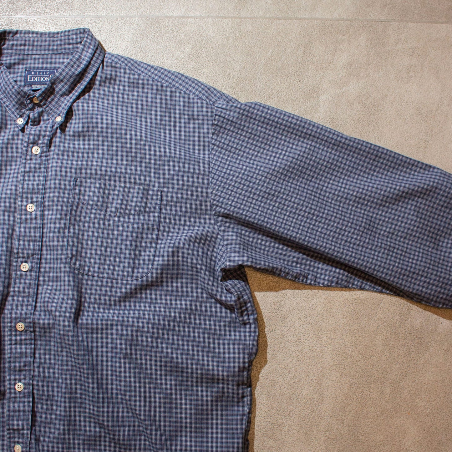 Cotton×Poly Check Shirt【XL】