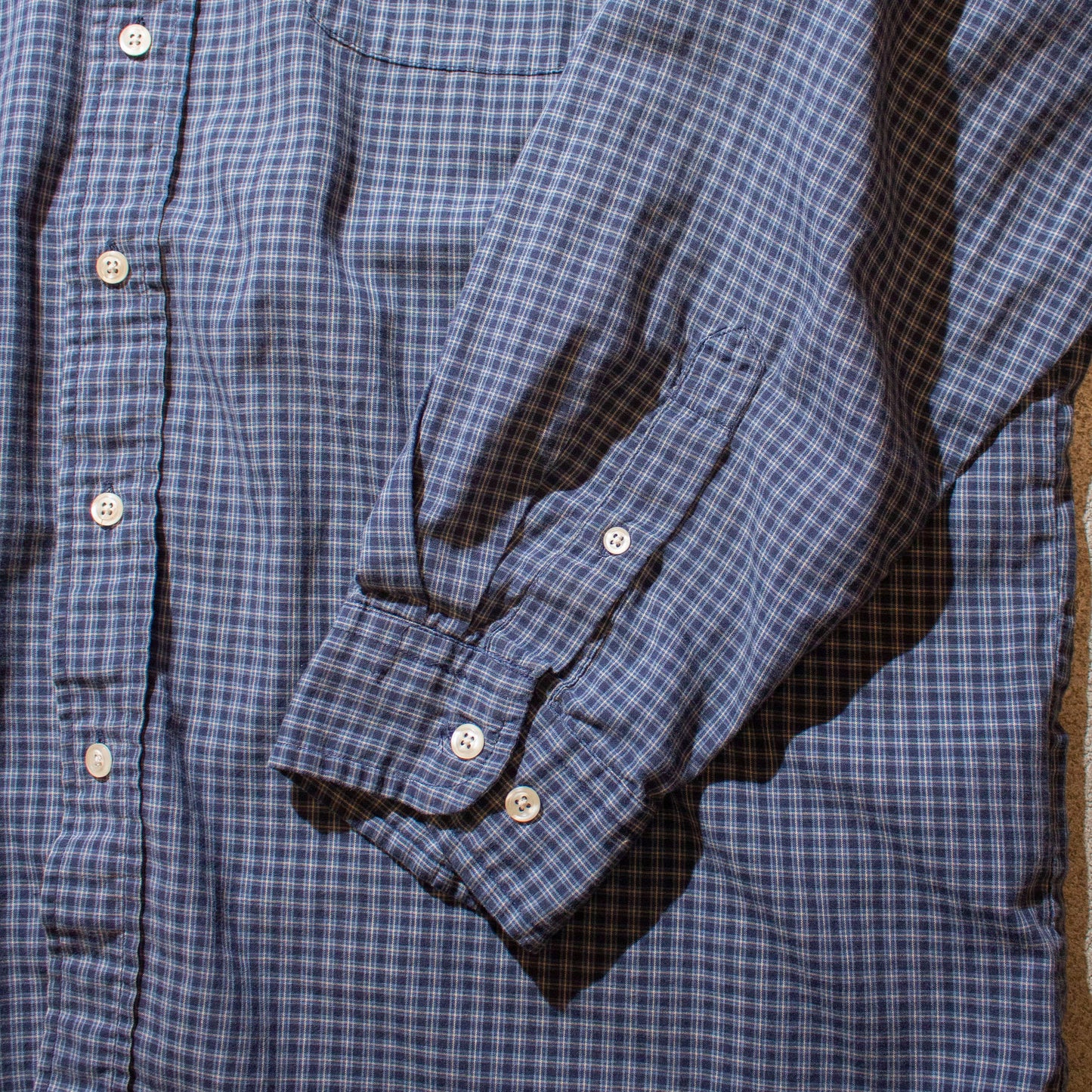 Cotton×Poly Check Shirt【XL】