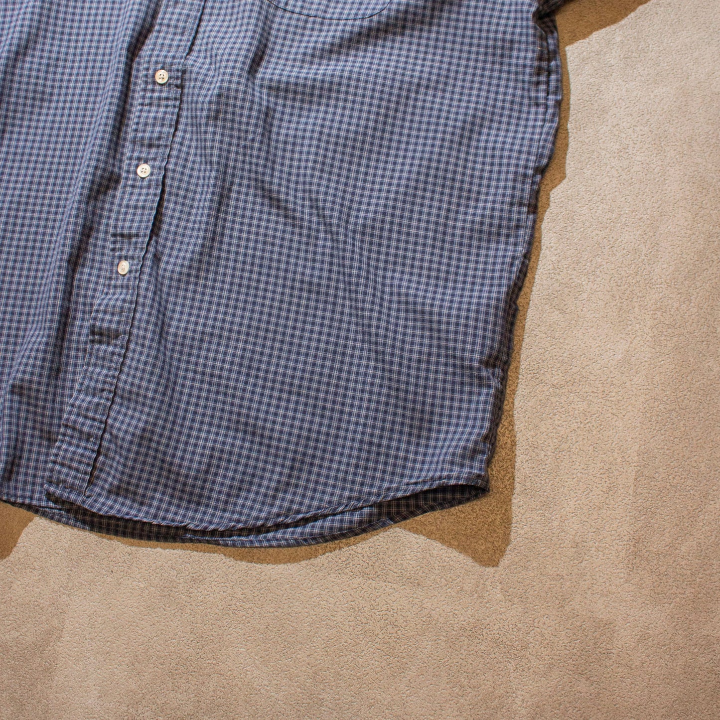 Cotton×Poly Check Shirt【XL】
