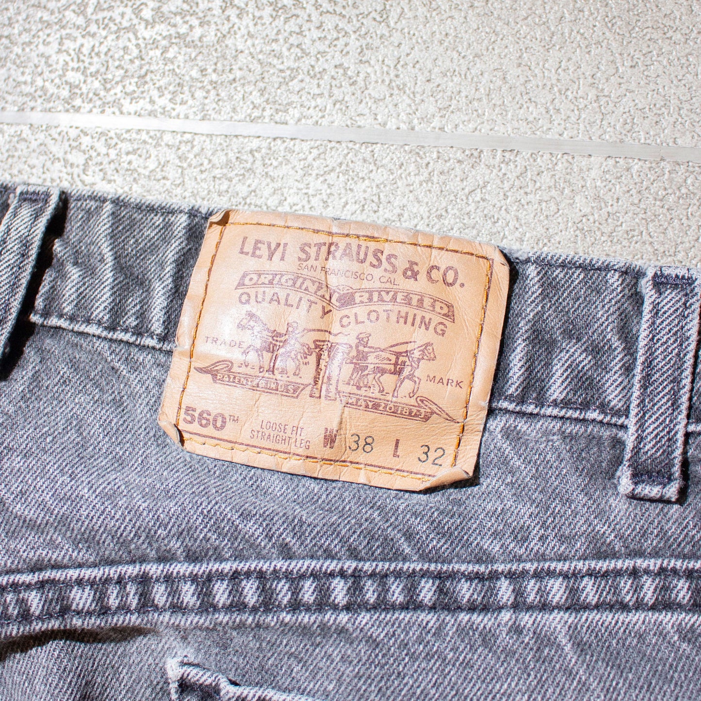 560 "Loose Fit Straight Leg" Denim Made in U.S.A.【W36×L32】
