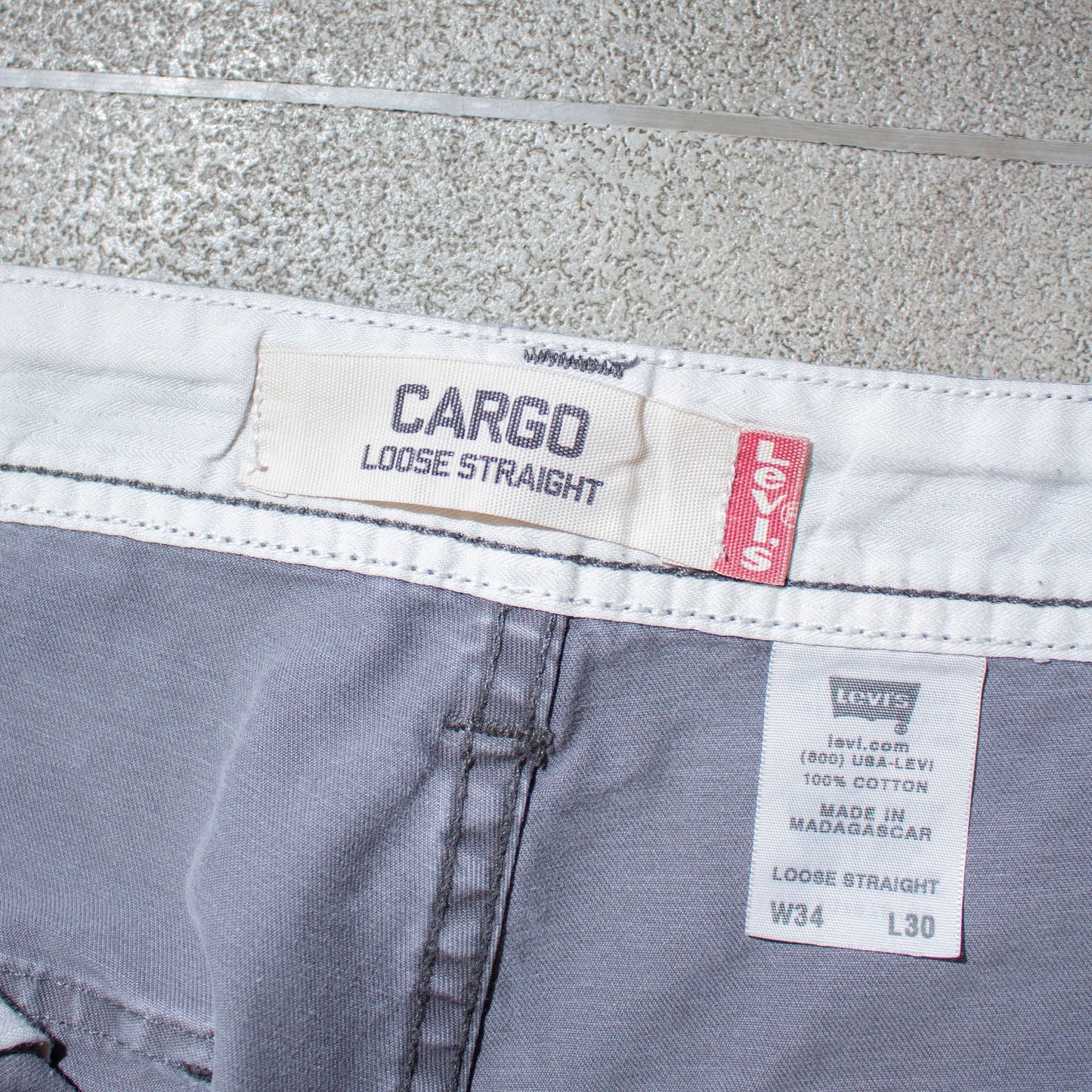 "Loose Straight" 6pocket Cargo Pants【W36×L28】