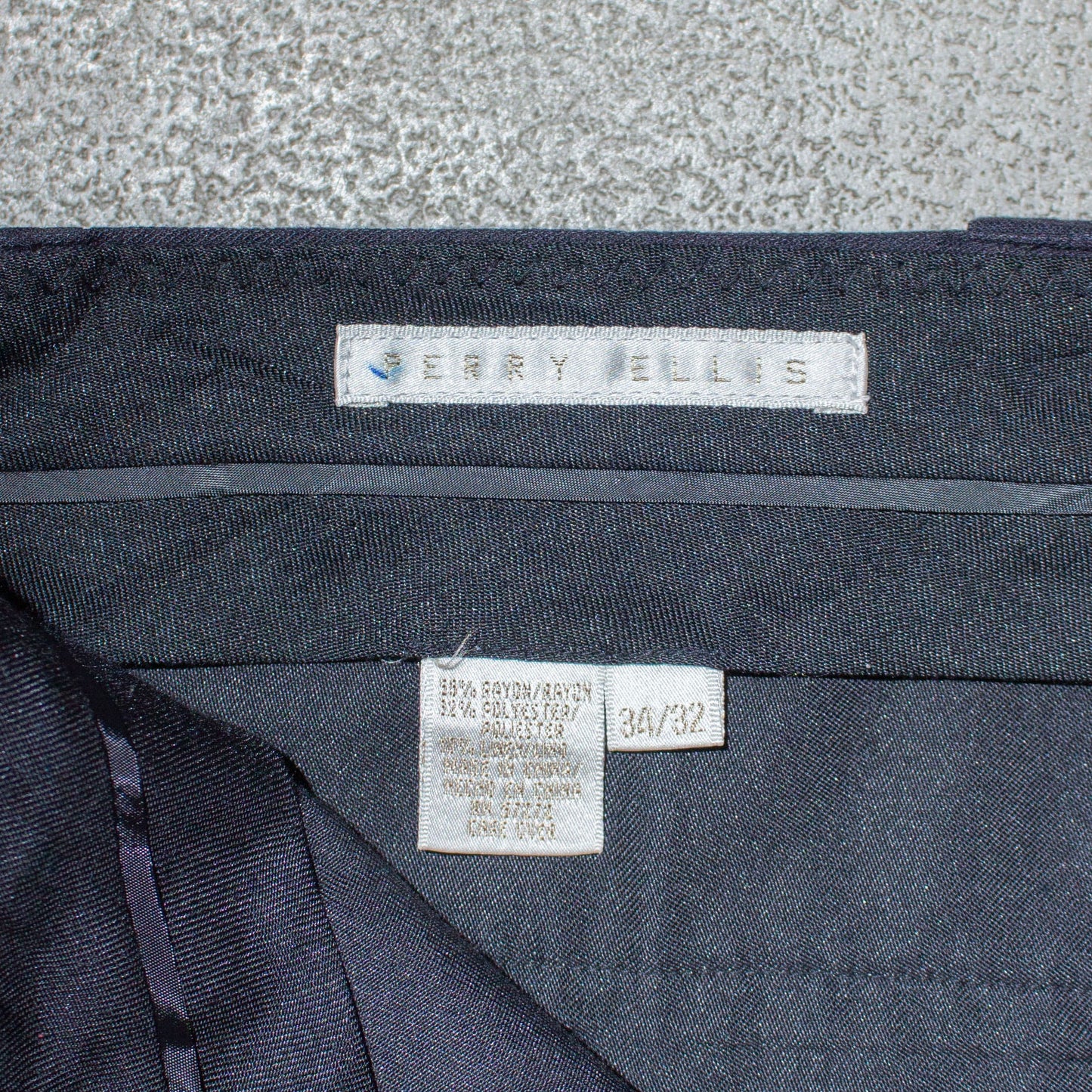 Poly×Rayon×Linen 1tuck Slacks【W34×L29】