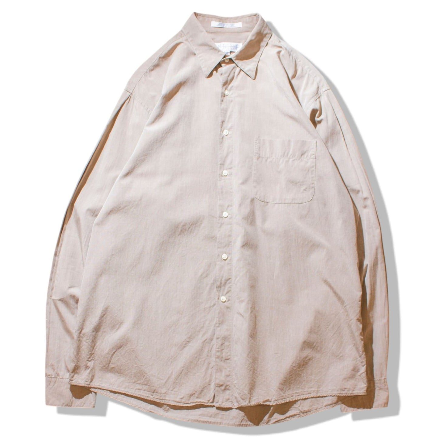 Cotton Typewriter Tuck Shirt / Beige【About L】