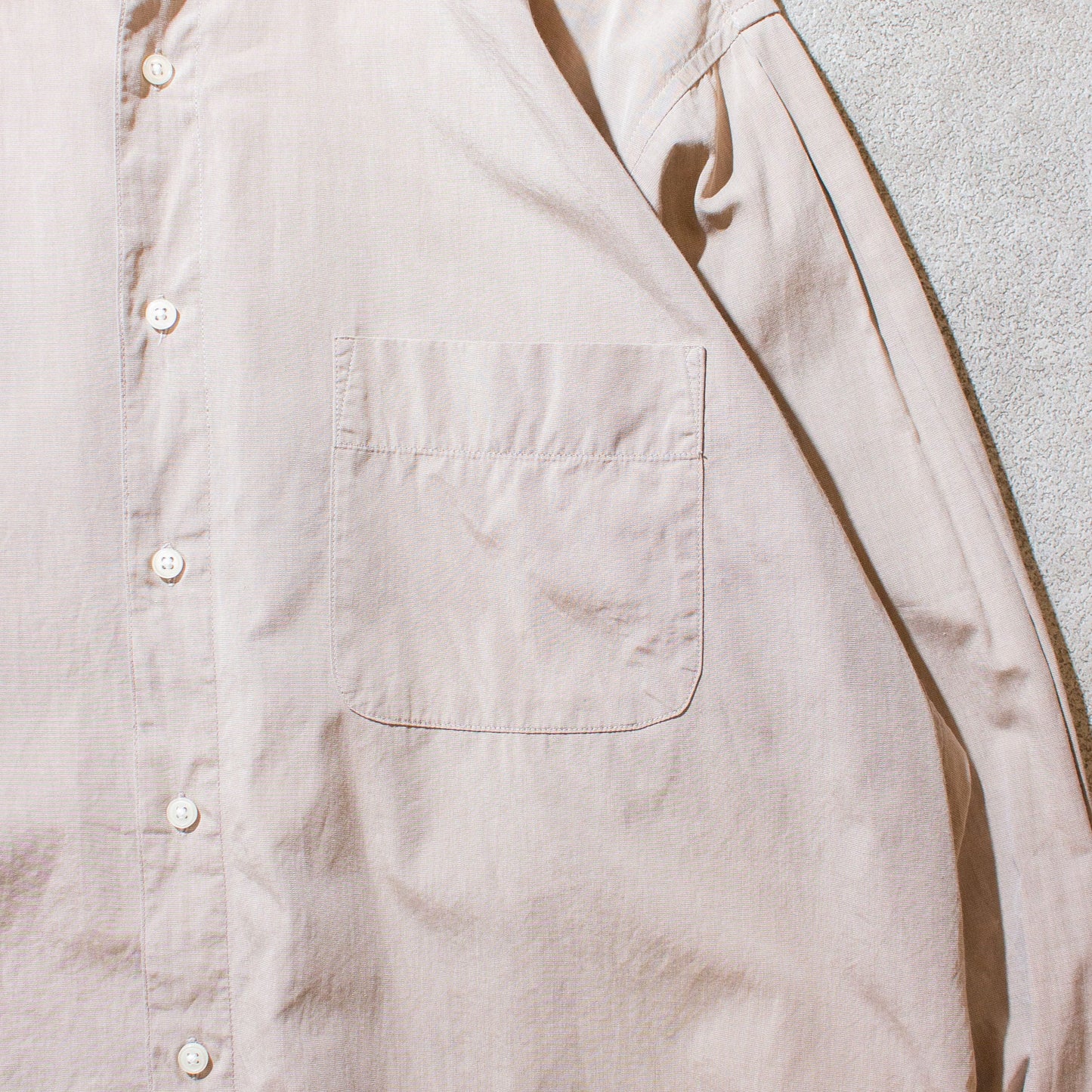 Cotton Typewriter Tuck Shirt / Beige【About L】