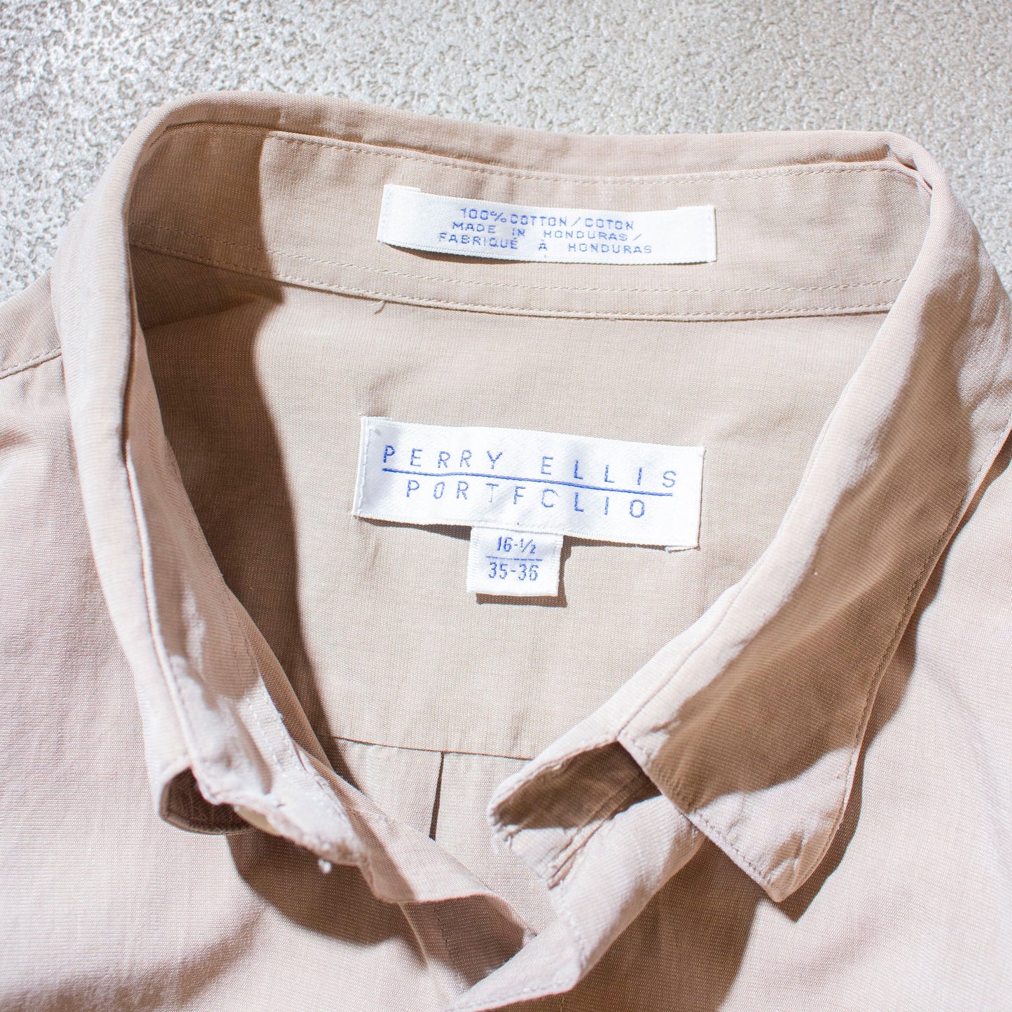 Cotton Typewriter Tuck Shirt / Beige【About L】