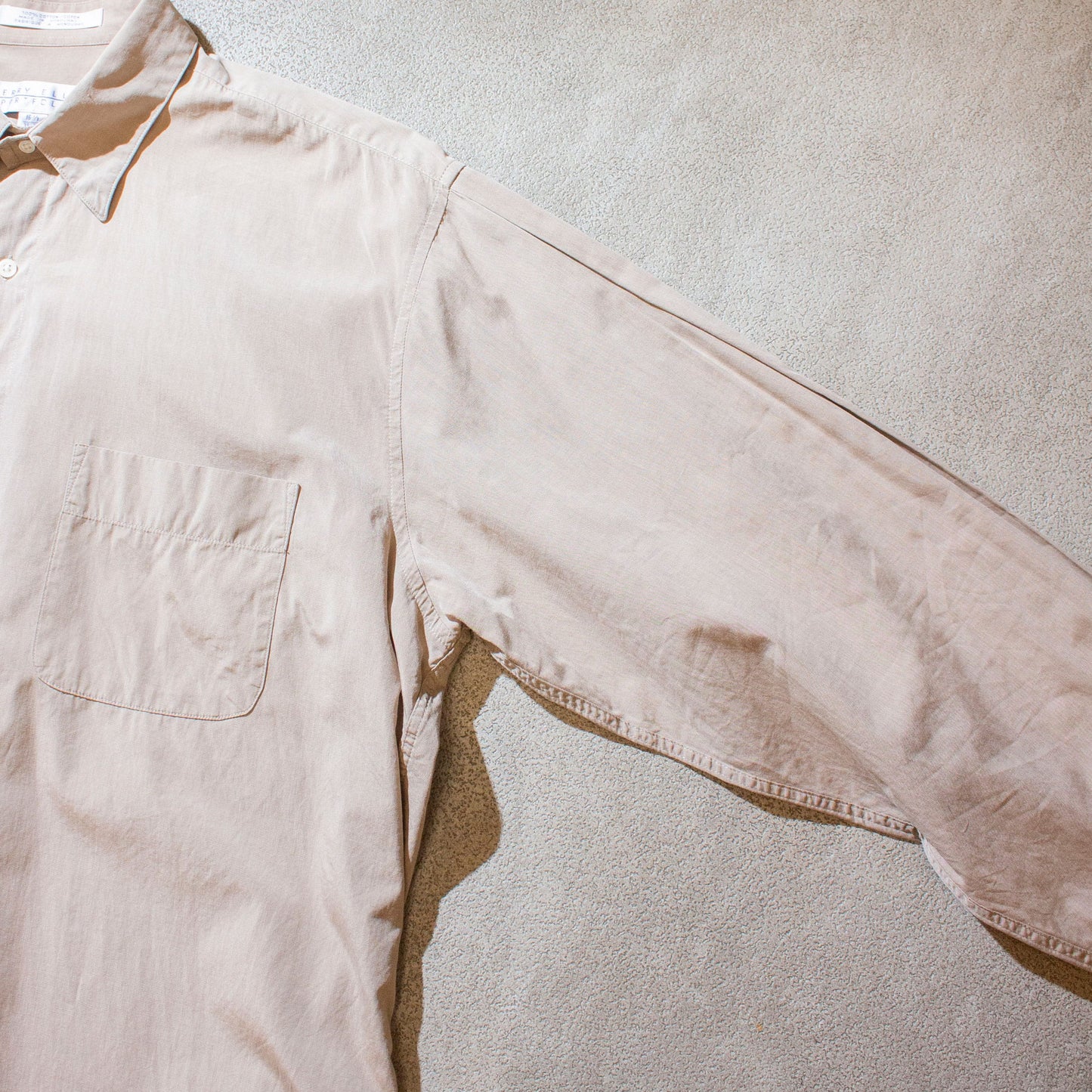Cotton Typewriter Tuck Shirt / Beige【About L】