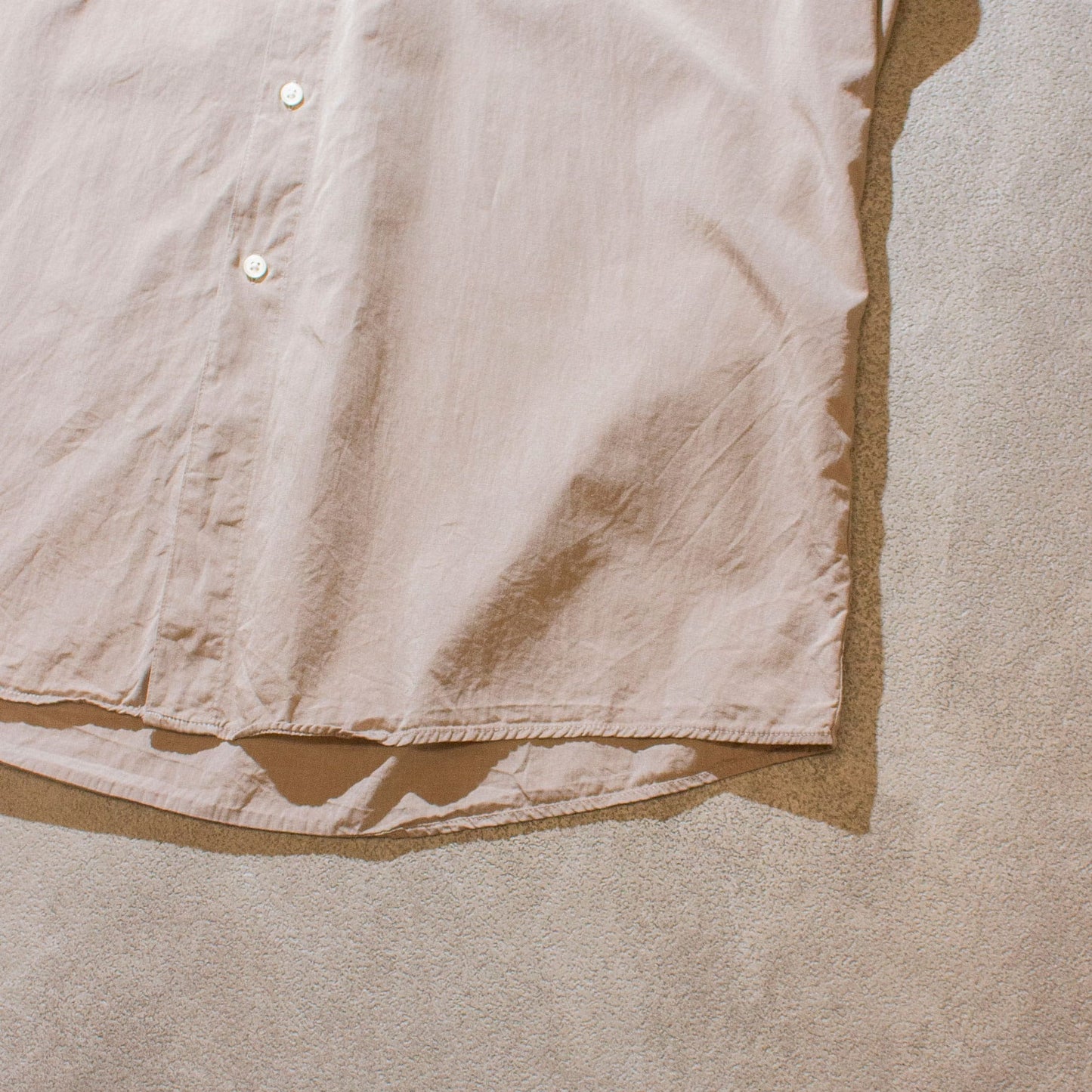 Cotton Typewriter Tuck Shirt / Beige【About L】