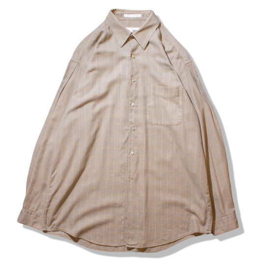 Check Tuck Shirt / Beige【L】