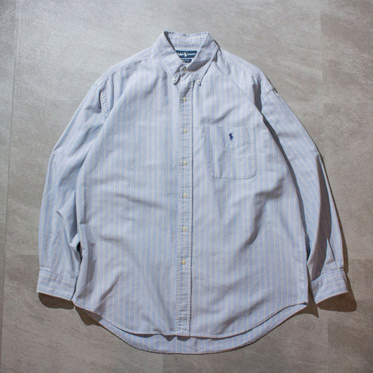 Stripe BD Oxford Shirt "Big Shirt"