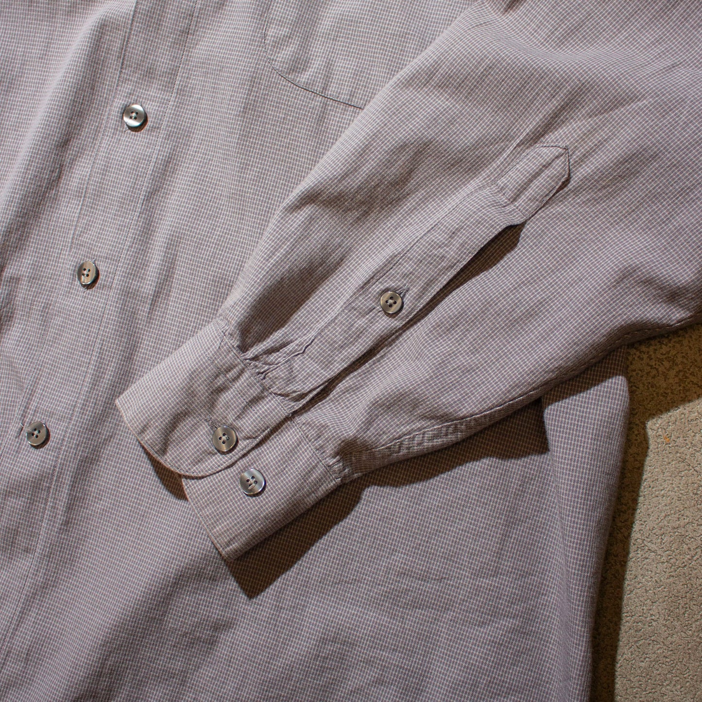 Check Tuck Shirt / GRY【About L】