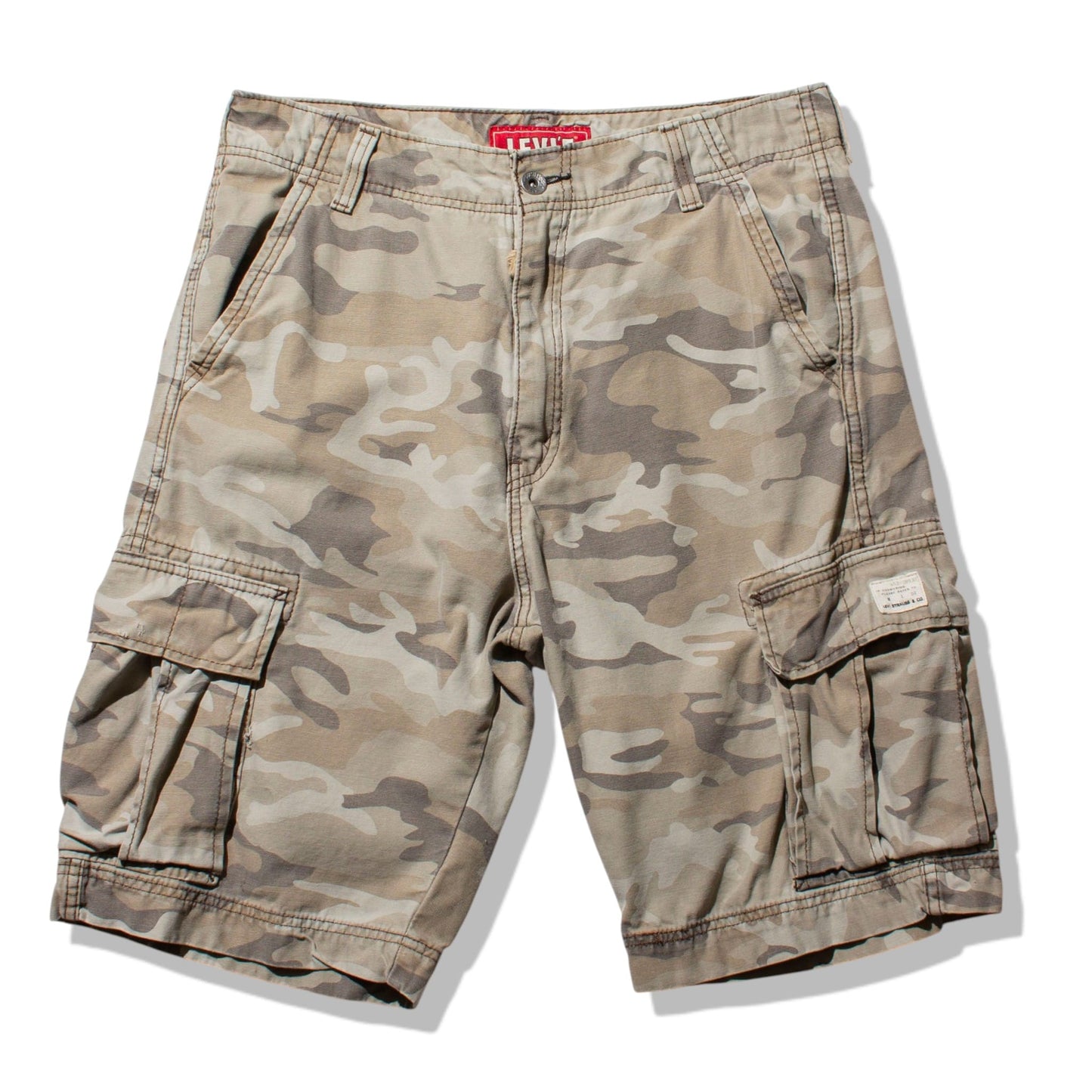 Camo Cargo Shorts Brown【34】