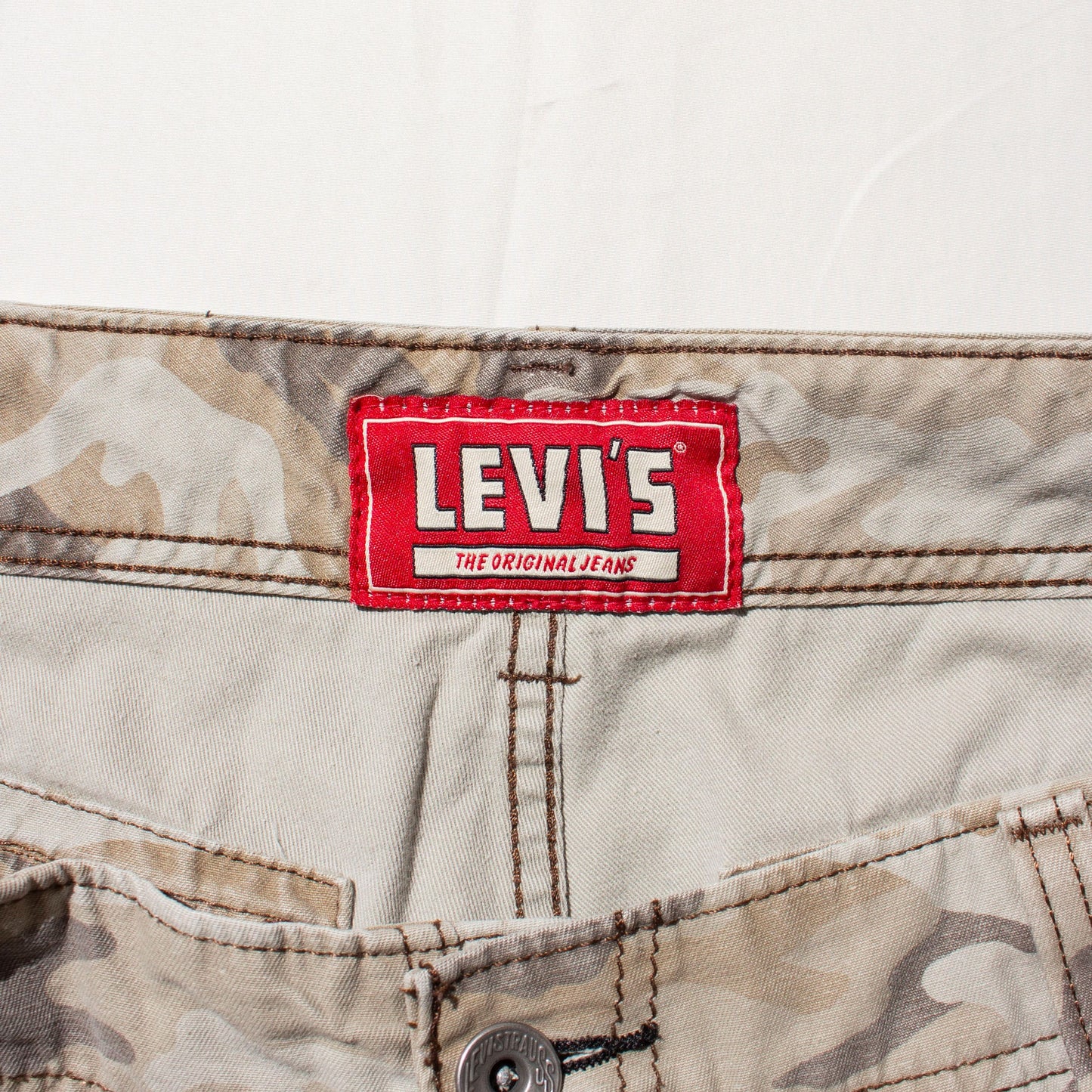 Camo Cargo Shorts Brown【34】