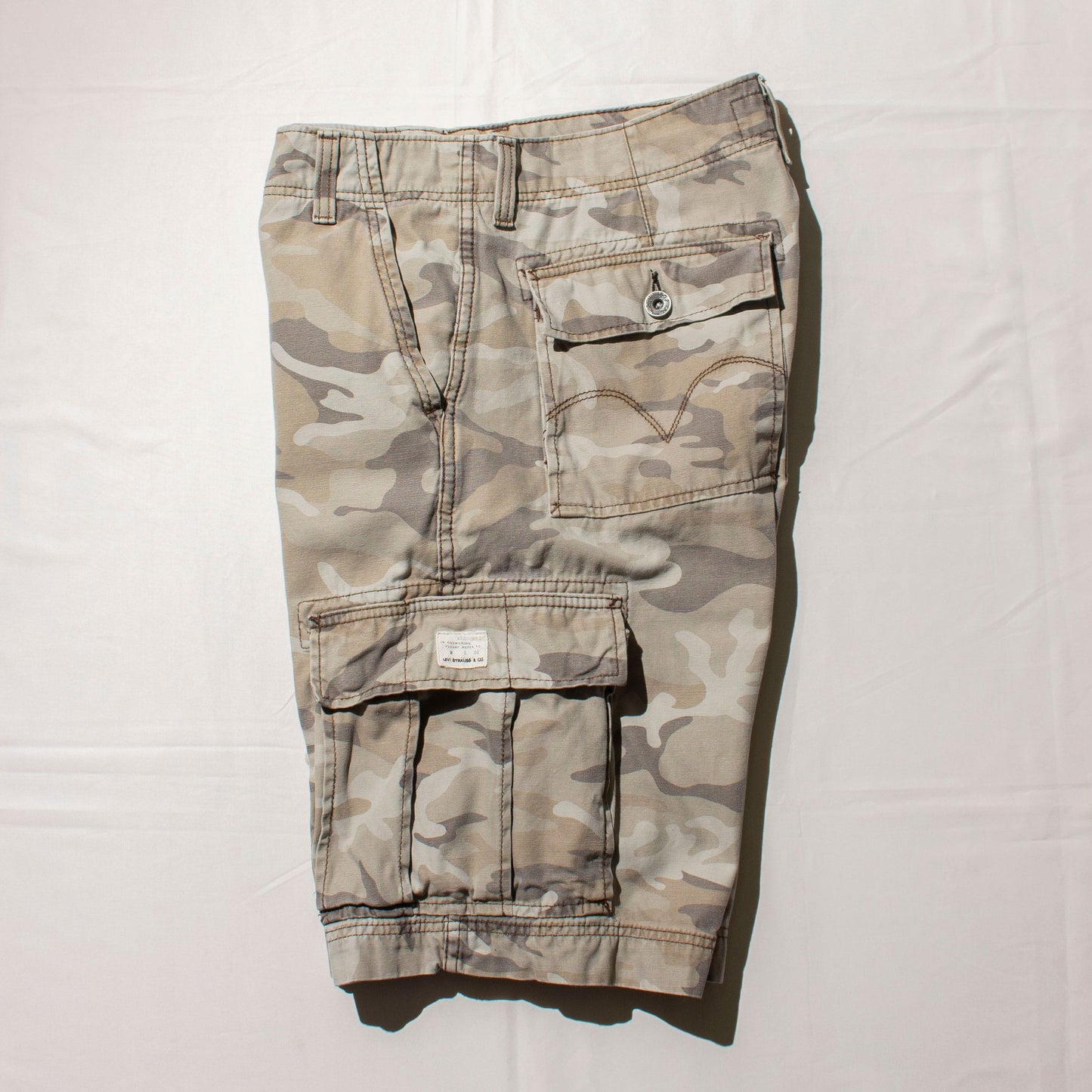 Camo Cargo Shorts Brown【34】