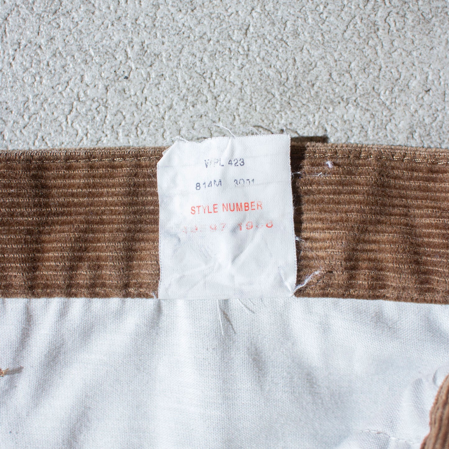 2tuck Corduroy Trousers