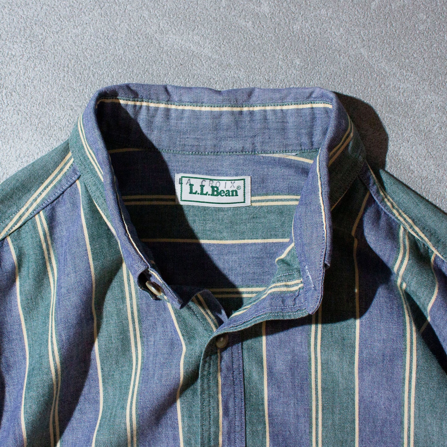 Cotton Chambray Stripe Shirt