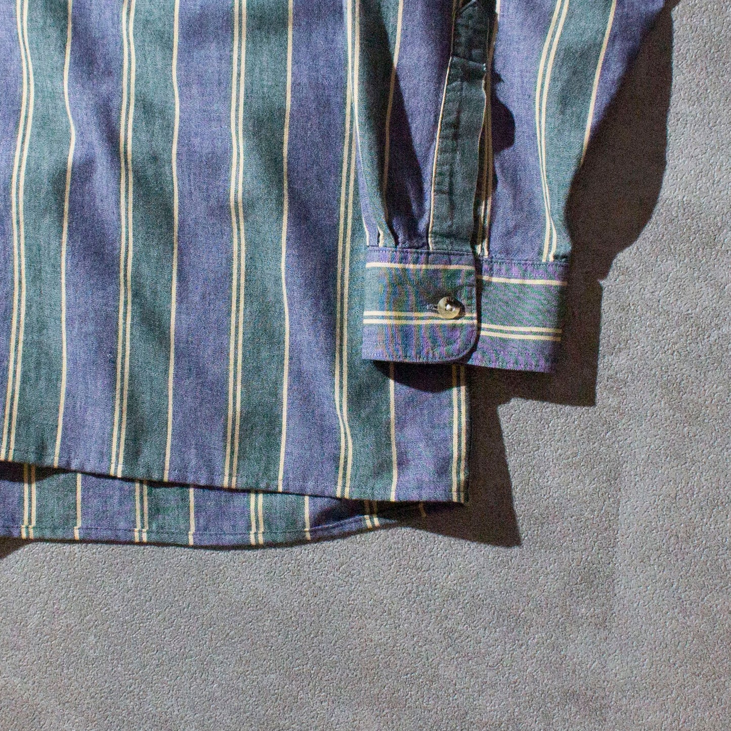 Cotton Chambray Stripe Shirt