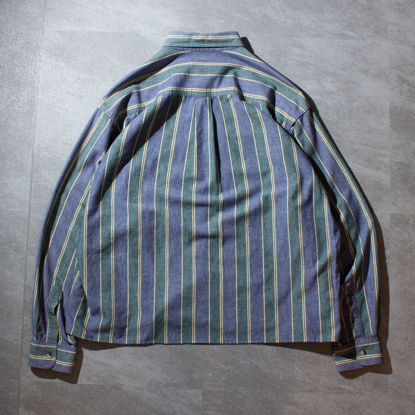 Cotton Chambray Stripe Shirt