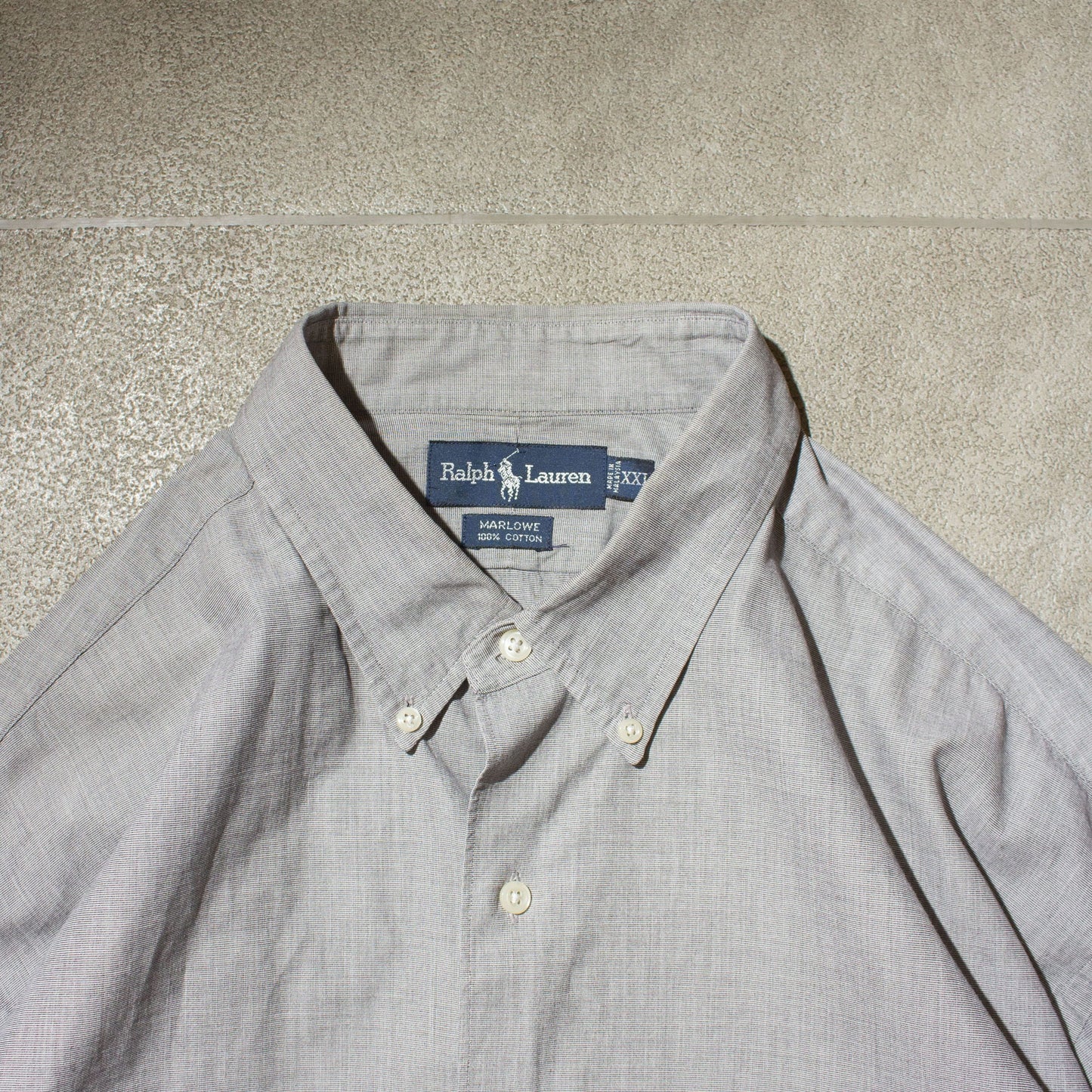 "MARLOWE" Custom Resized Cotton Shirt【XXL】