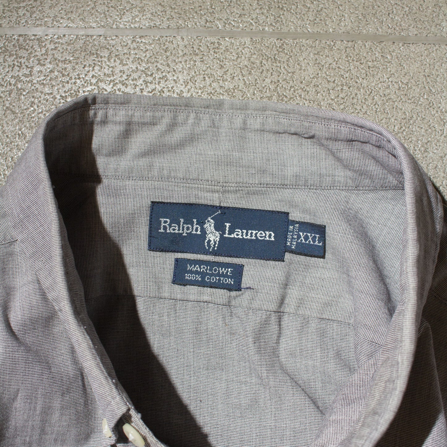 "MARLOWE" Custom Resized Cotton Shirt【XXL】