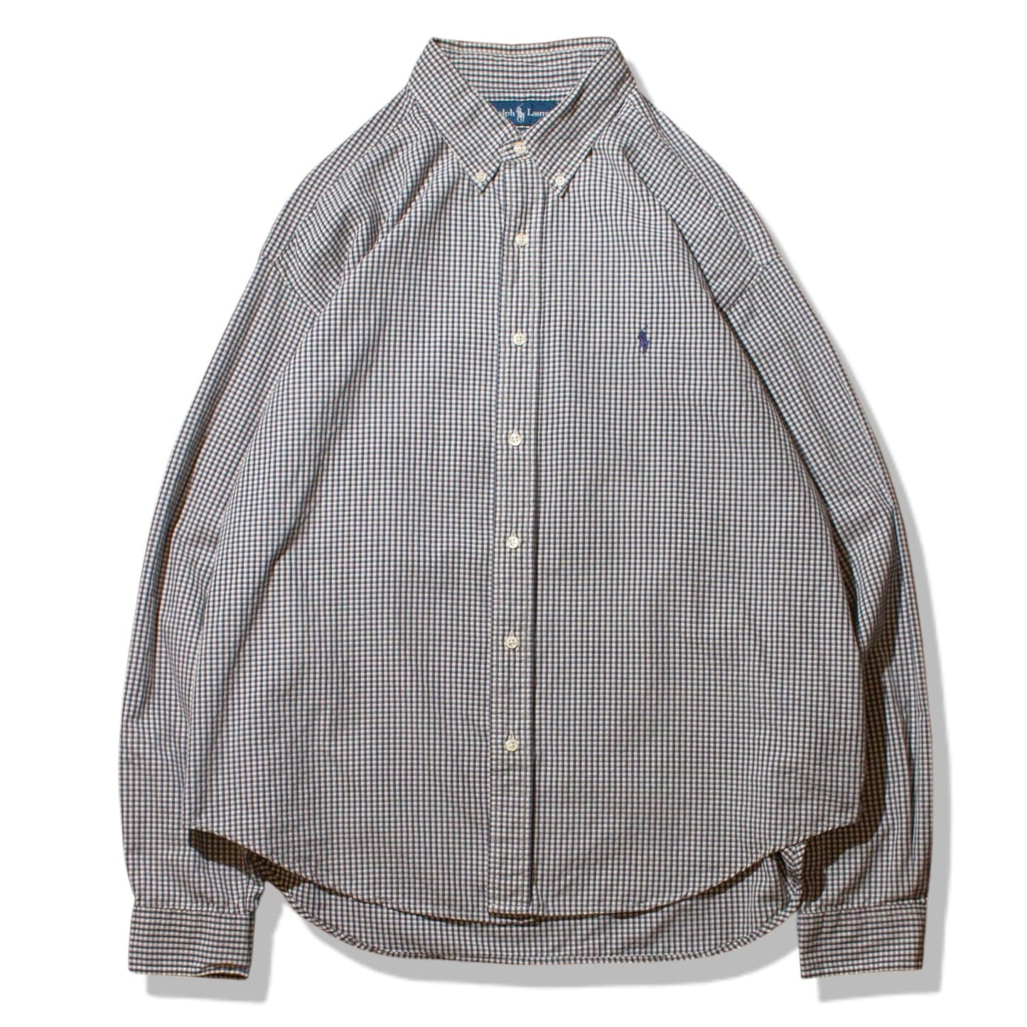"BLAKE" Custom Resized Check Shirt【XL】