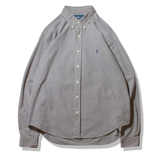 "BLAKE" Custom Resized Check Shirt【XL】
