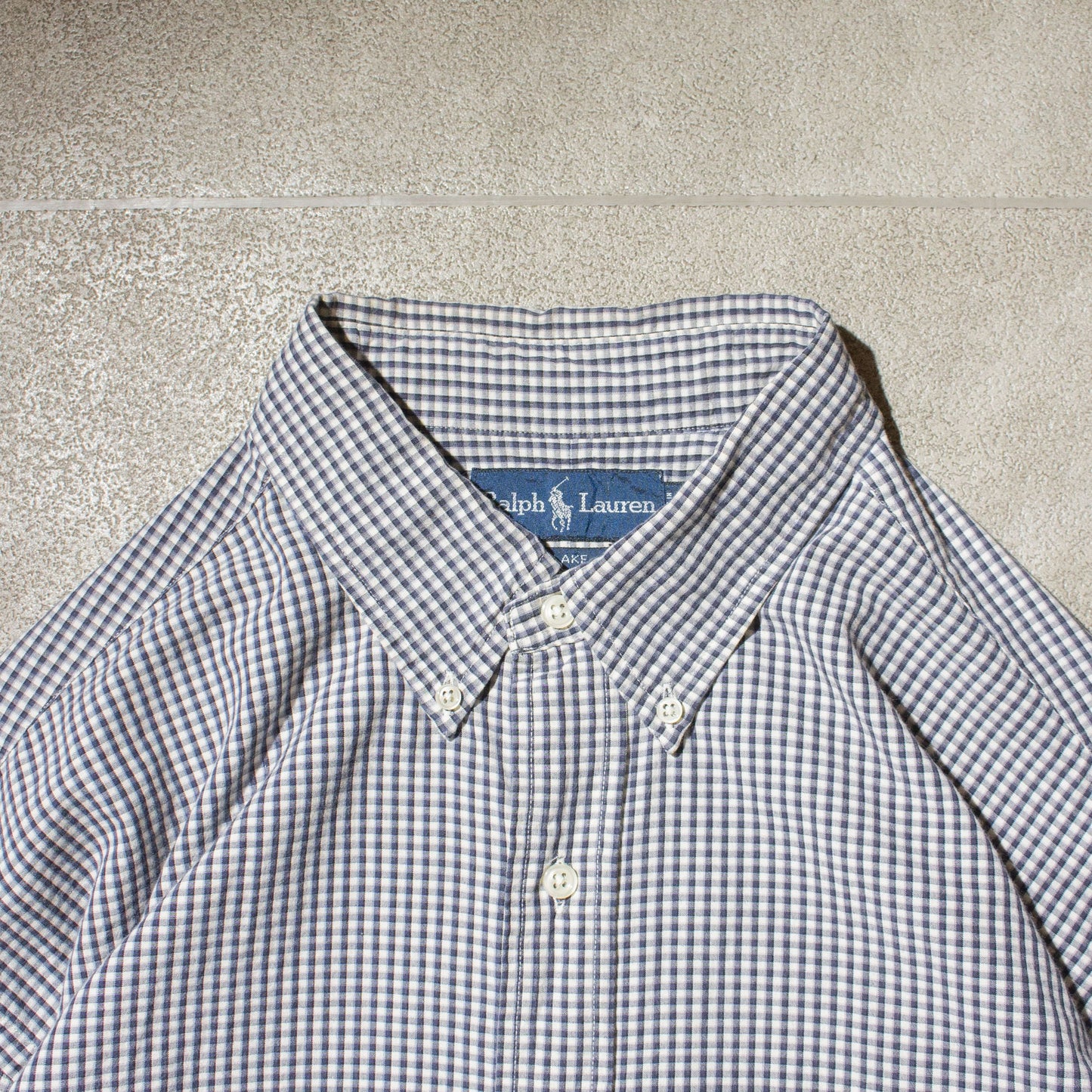 "BLAKE" Custom Resized Check Shirt【XL】