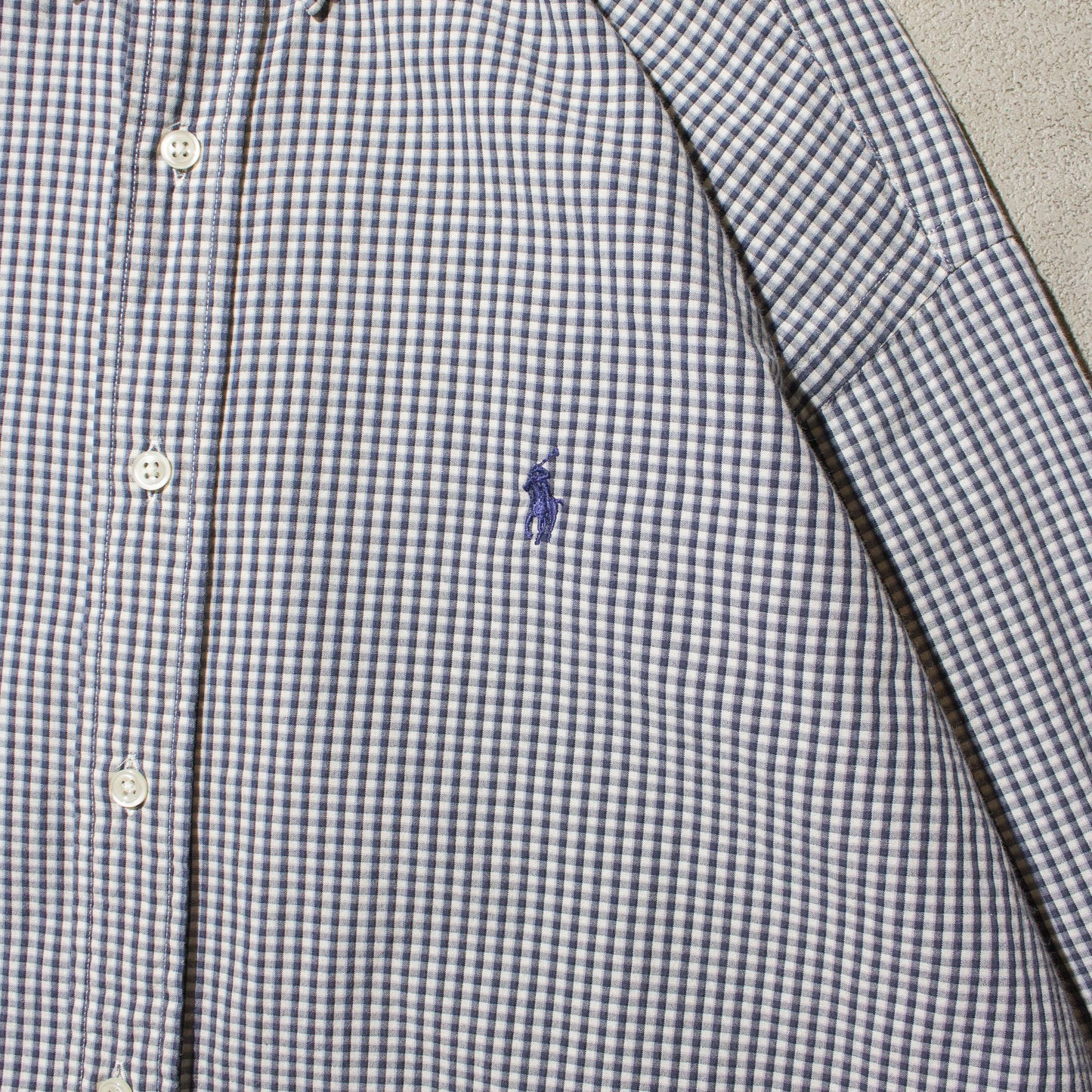 "BLAKE" Custom Resized Check Shirt【XL】
