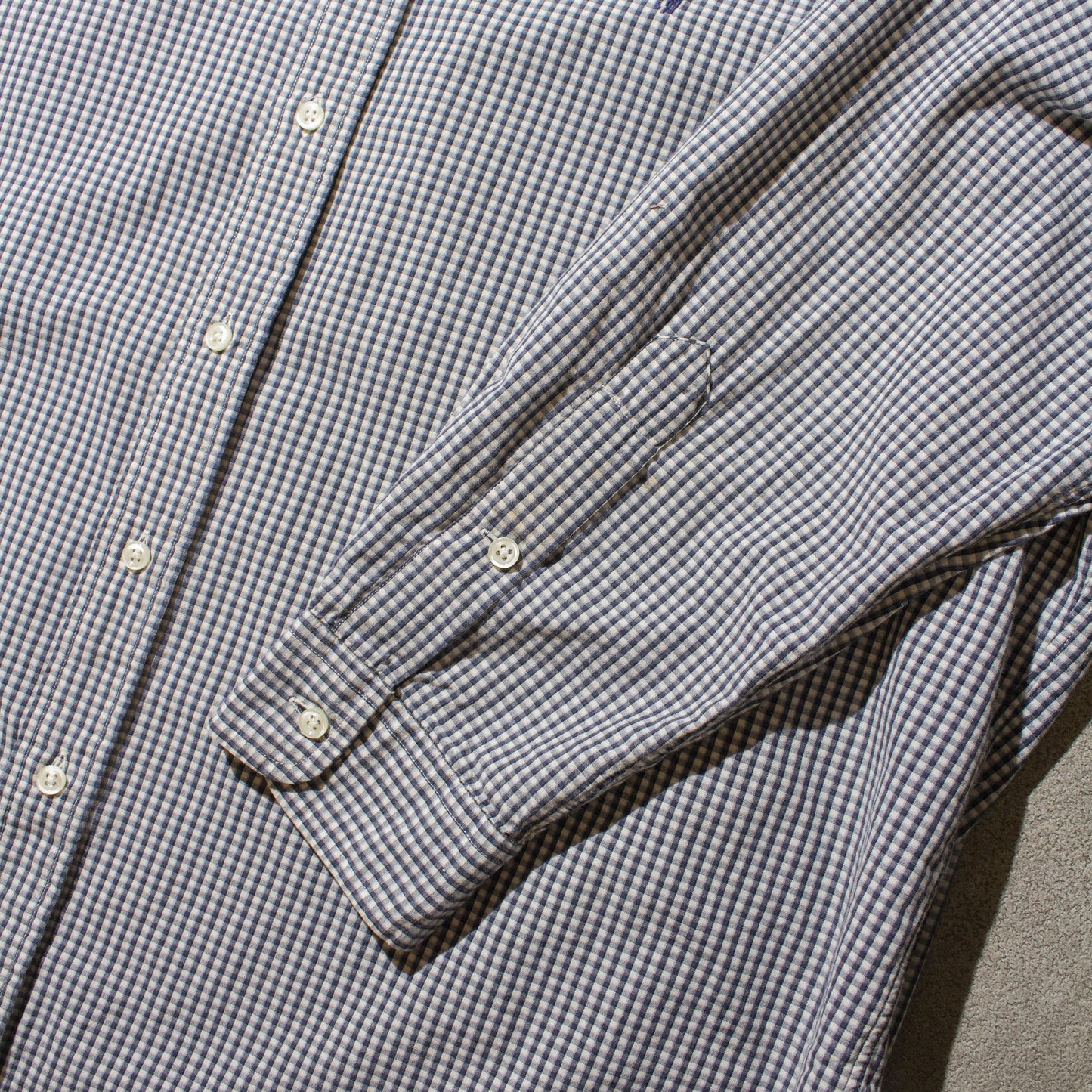 "BLAKE" Custom Resized Check Shirt【XL】