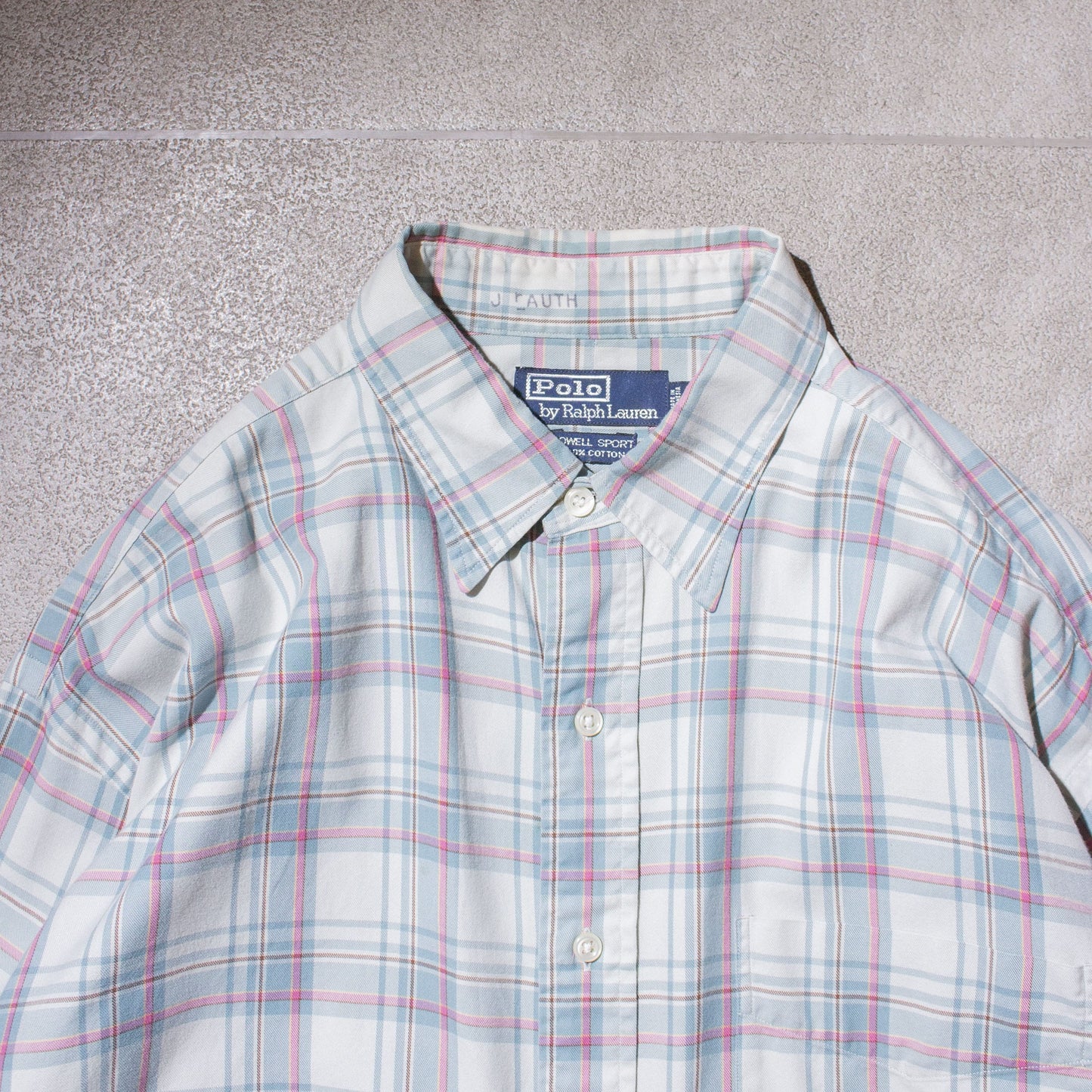 "Lowell Sport" Custom Resized Check Shirt 【L】