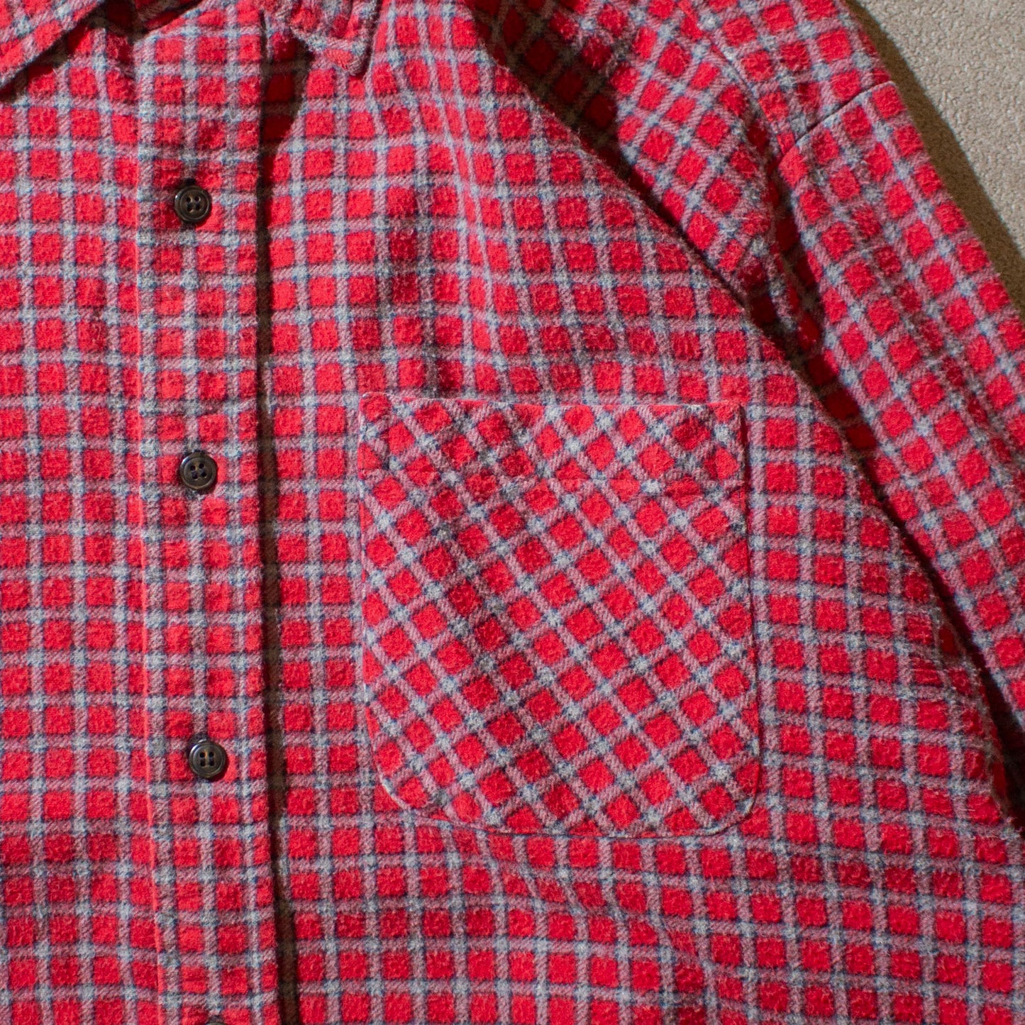 Print Flannel Check B.D Shirt
