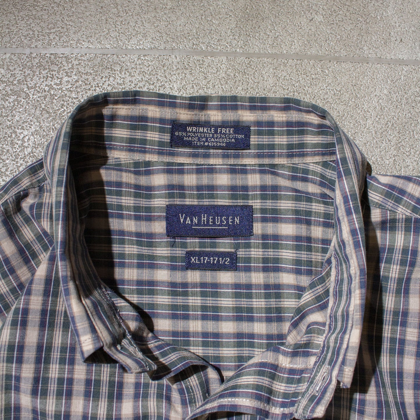 Custom Resized Check Shirt【XL】