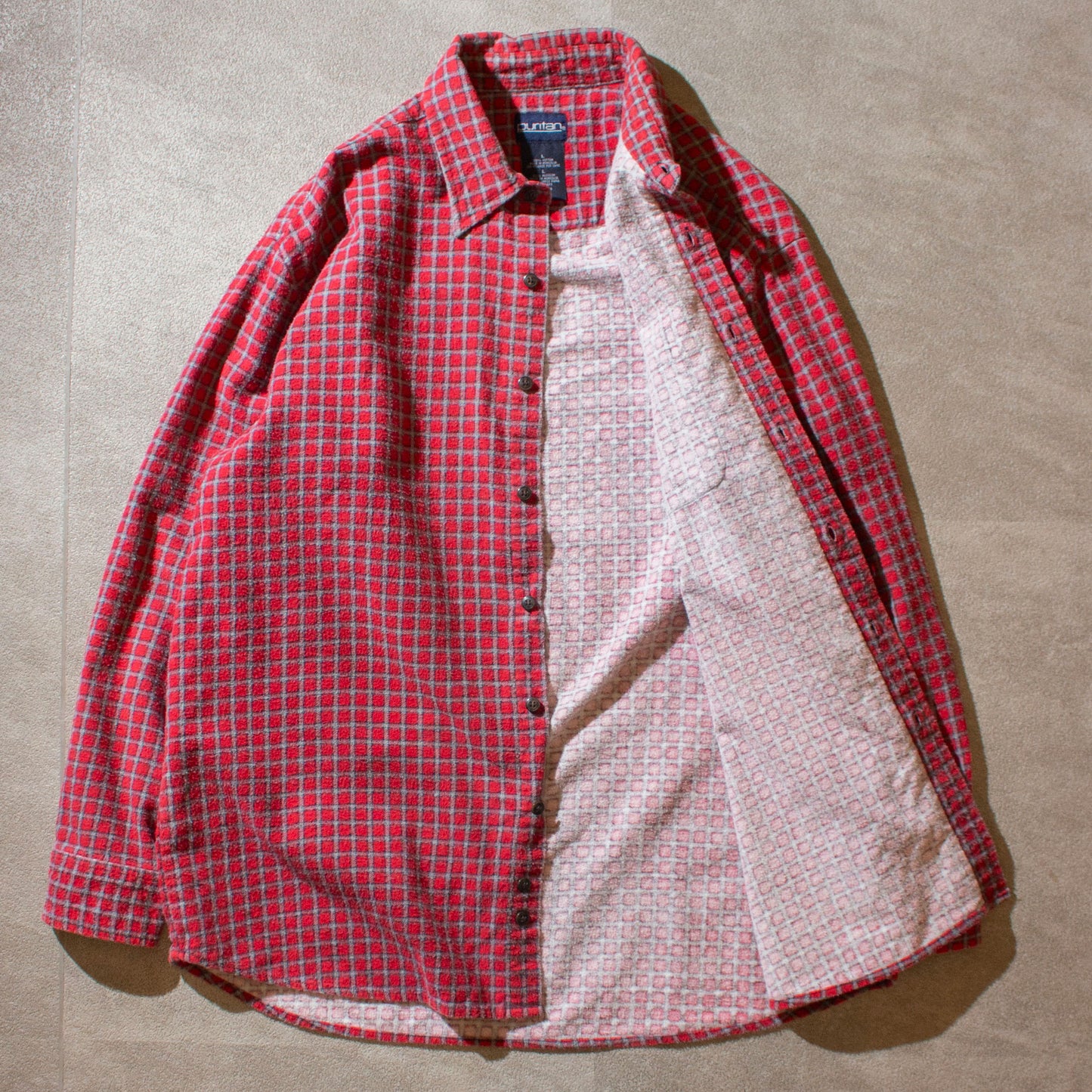 Print Flannel Check B.D Shirt