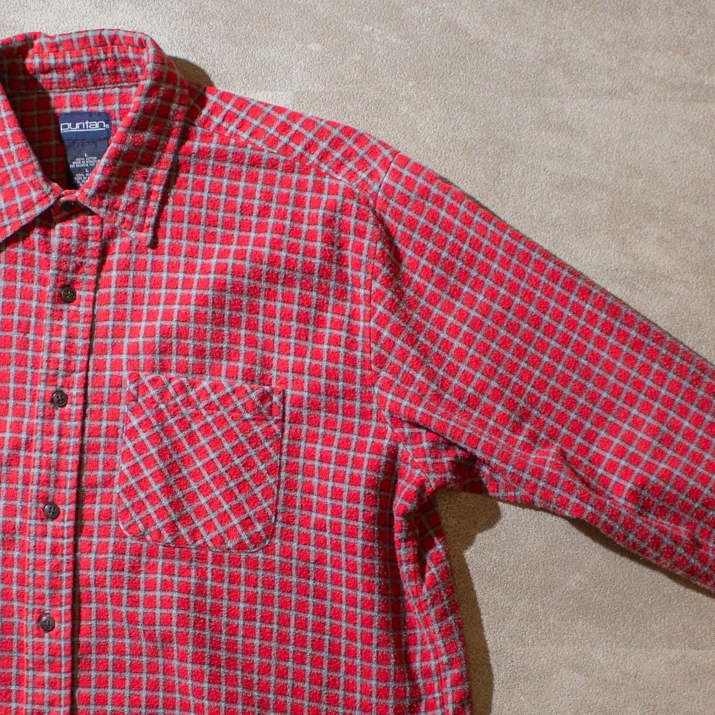 Print Flannel Check B.D Shirt