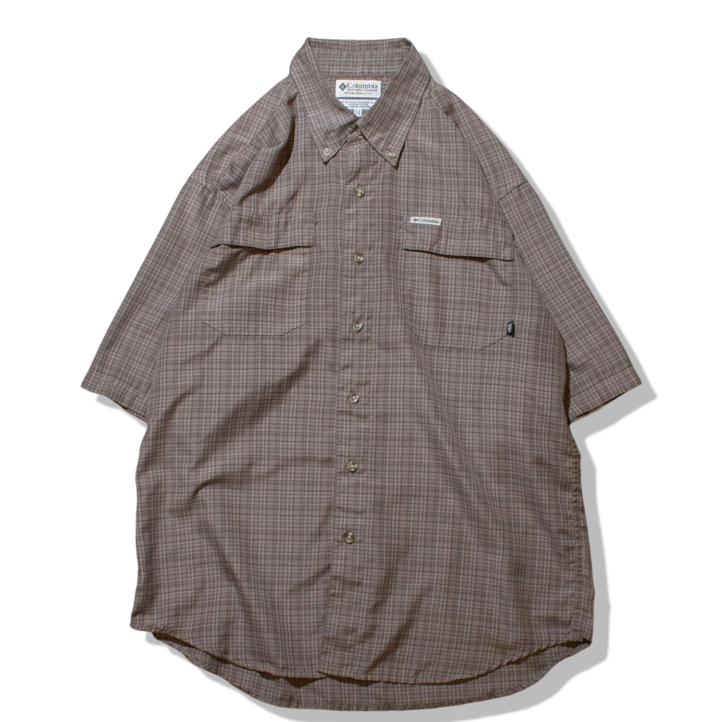 S/S "GRT" Polyester×Rayon Check B.D Shirt【M】
