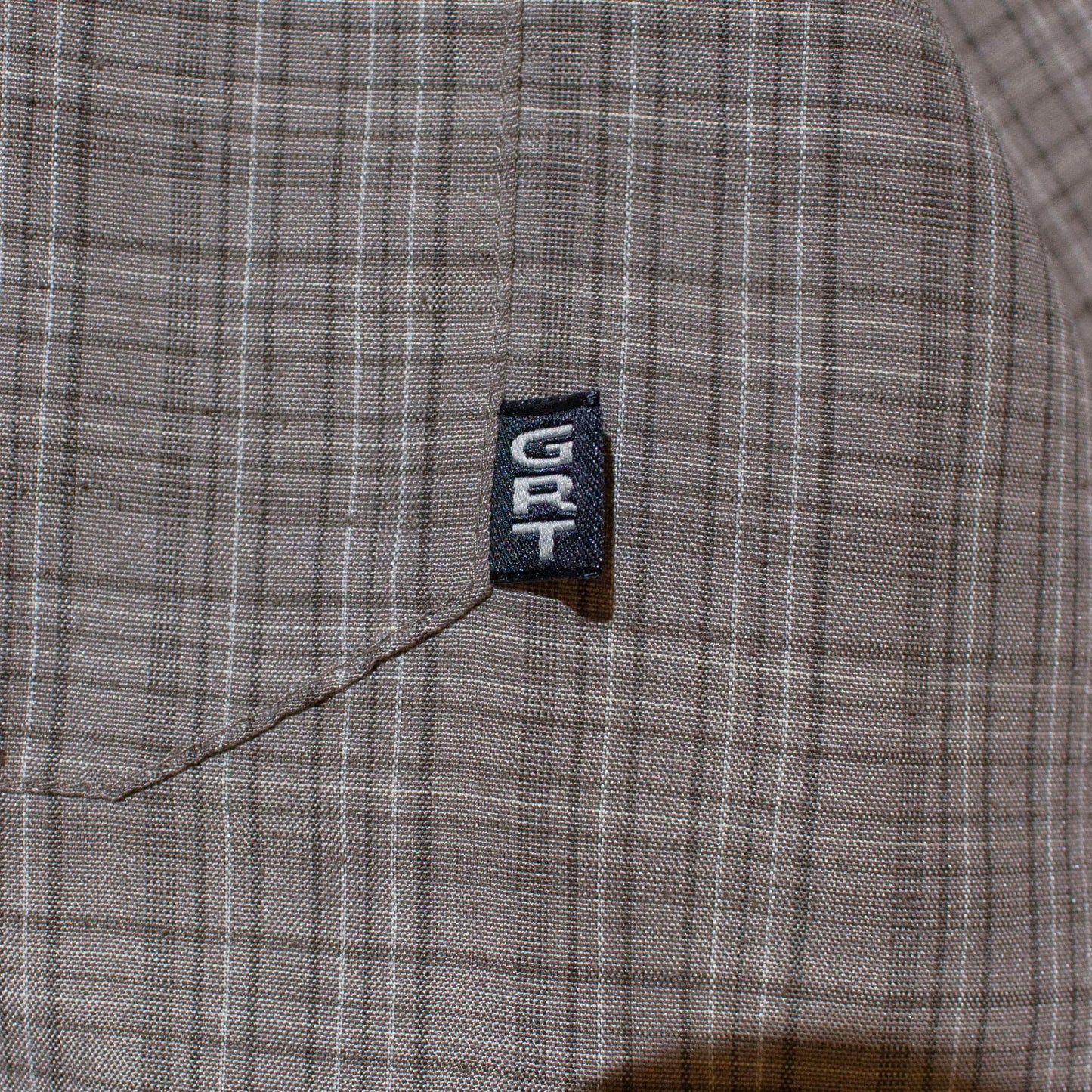S/S "GRT" Polyester×Rayon Check B.D Shirt【M】