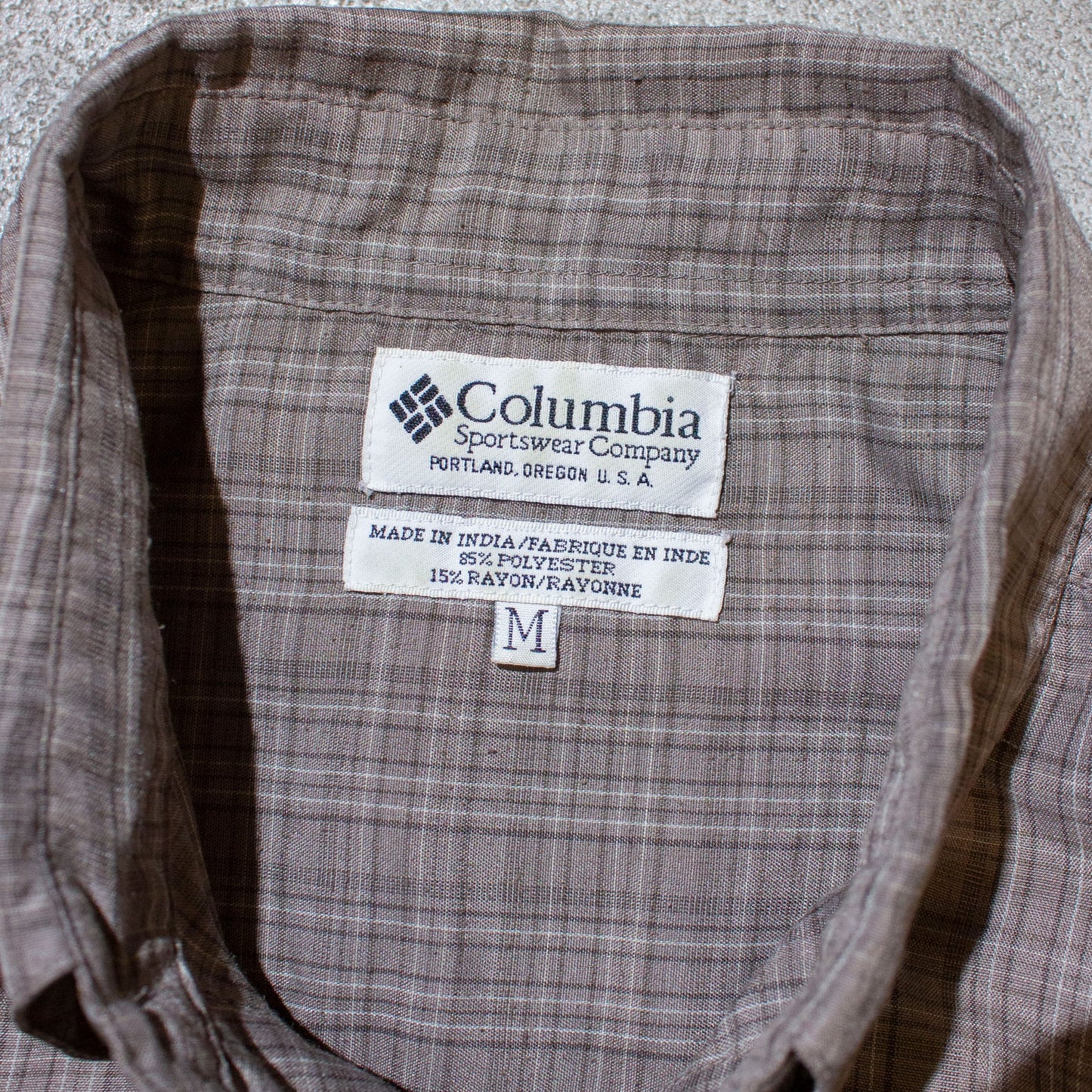 S/S "GRT" Polyester×Rayon Check B.D Shirt【M】