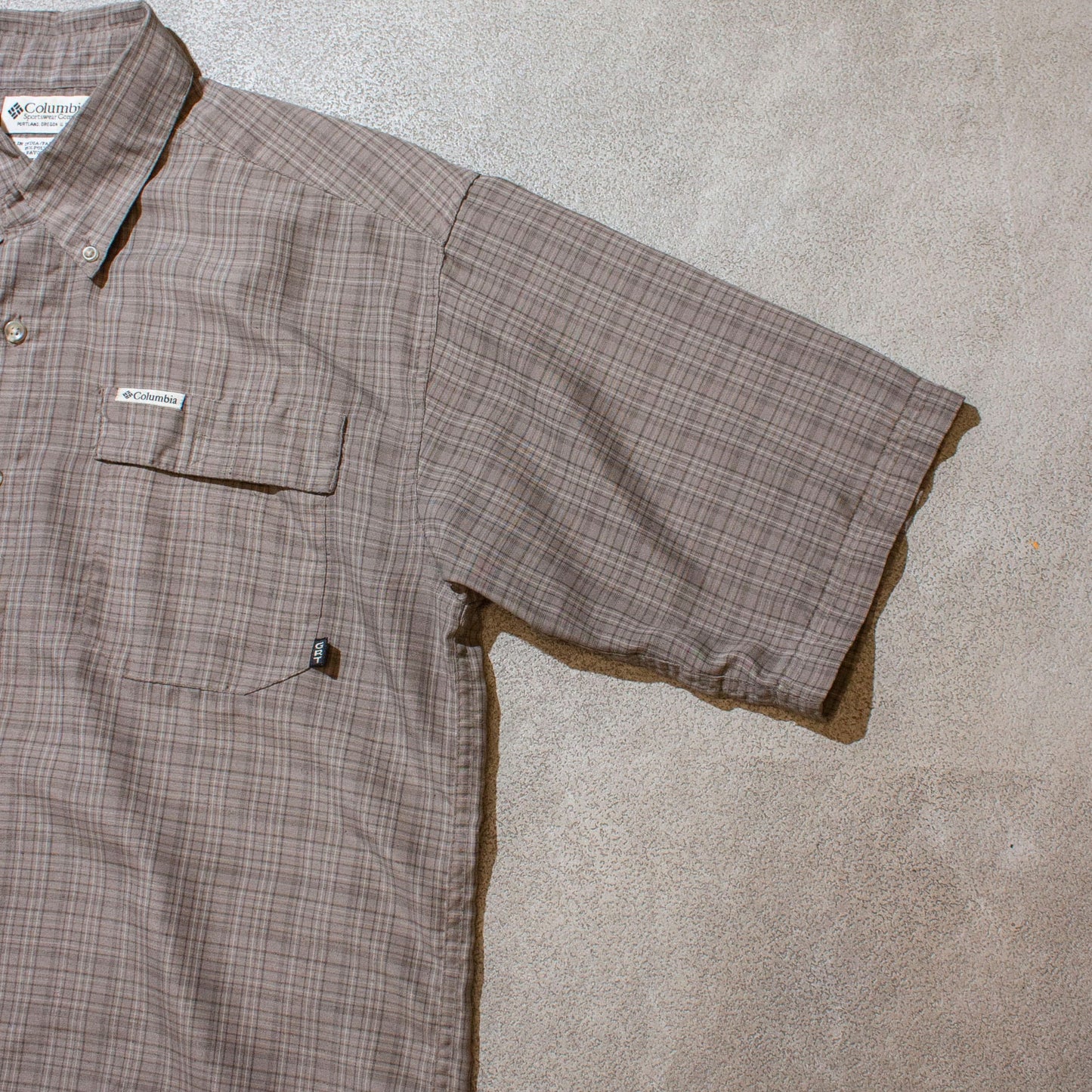 S/S "GRT" Polyester×Rayon Check B.D Shirt【M】