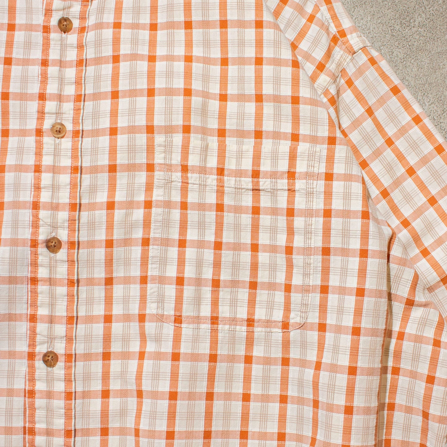 S/S Cotton Check Shirt【XL】