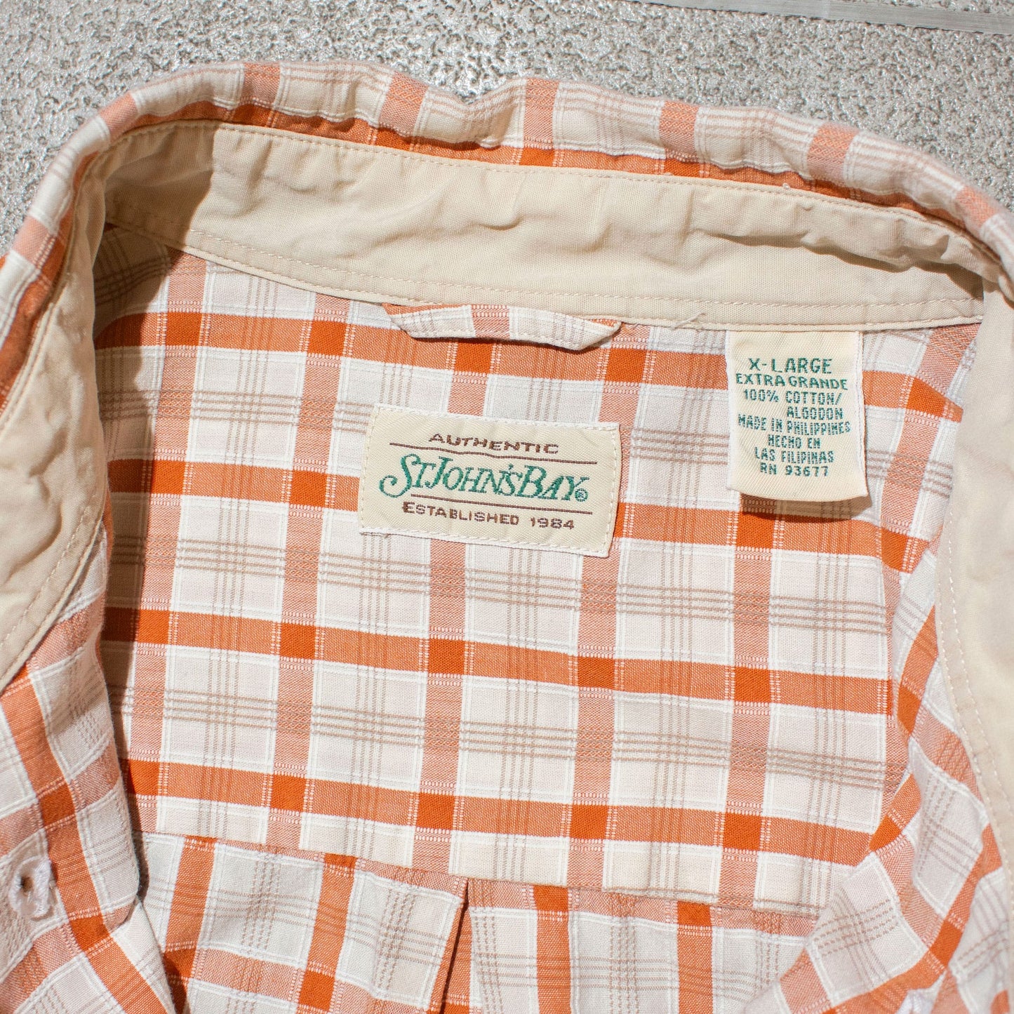 S/S Cotton Check Shirt【XL】