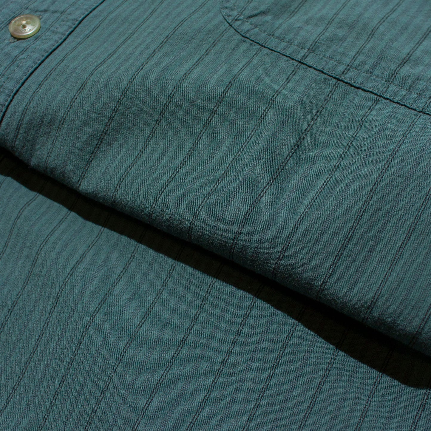 Garment dye Cotton Stripe Shirt【L】