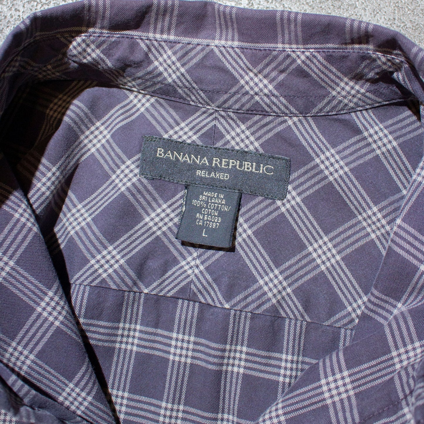 Cotton Check Shirt【L】
