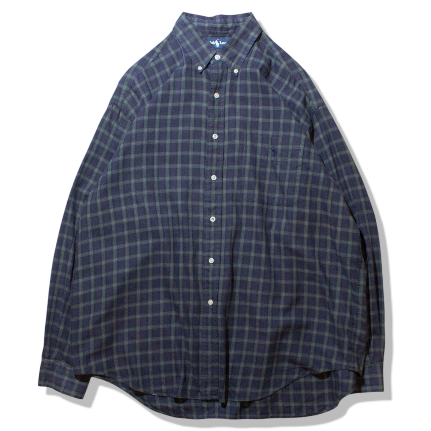 "BIG SHIRT" Cotton Check Shirt【L】