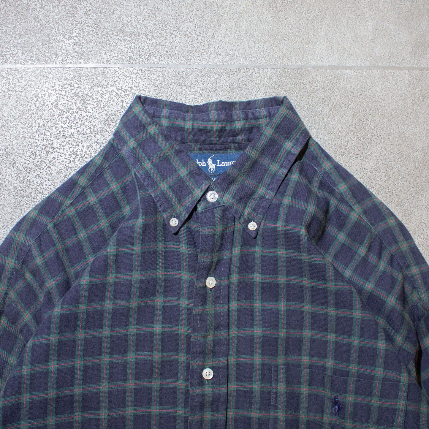 "BIG SHIRT" Cotton Check Shirt【L】