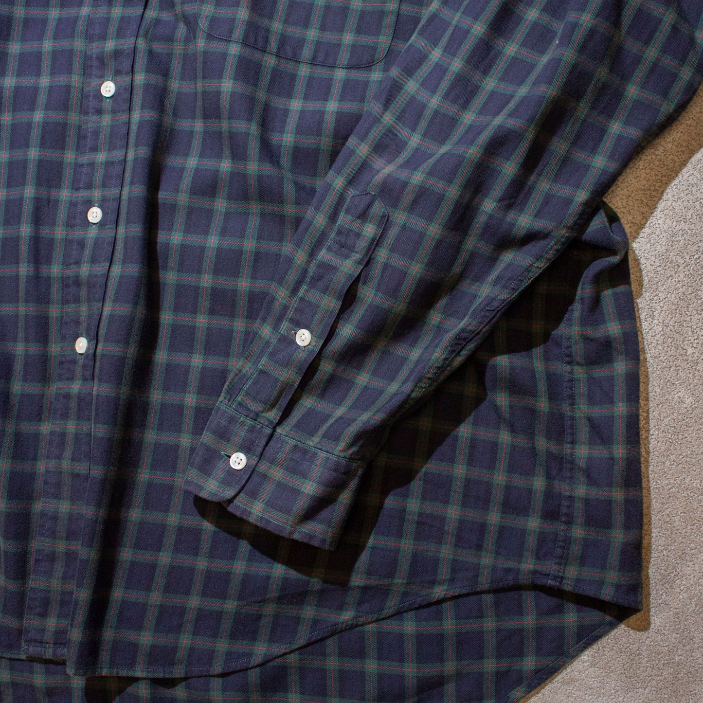 "BIG SHIRT" Cotton Check Shirt【L】