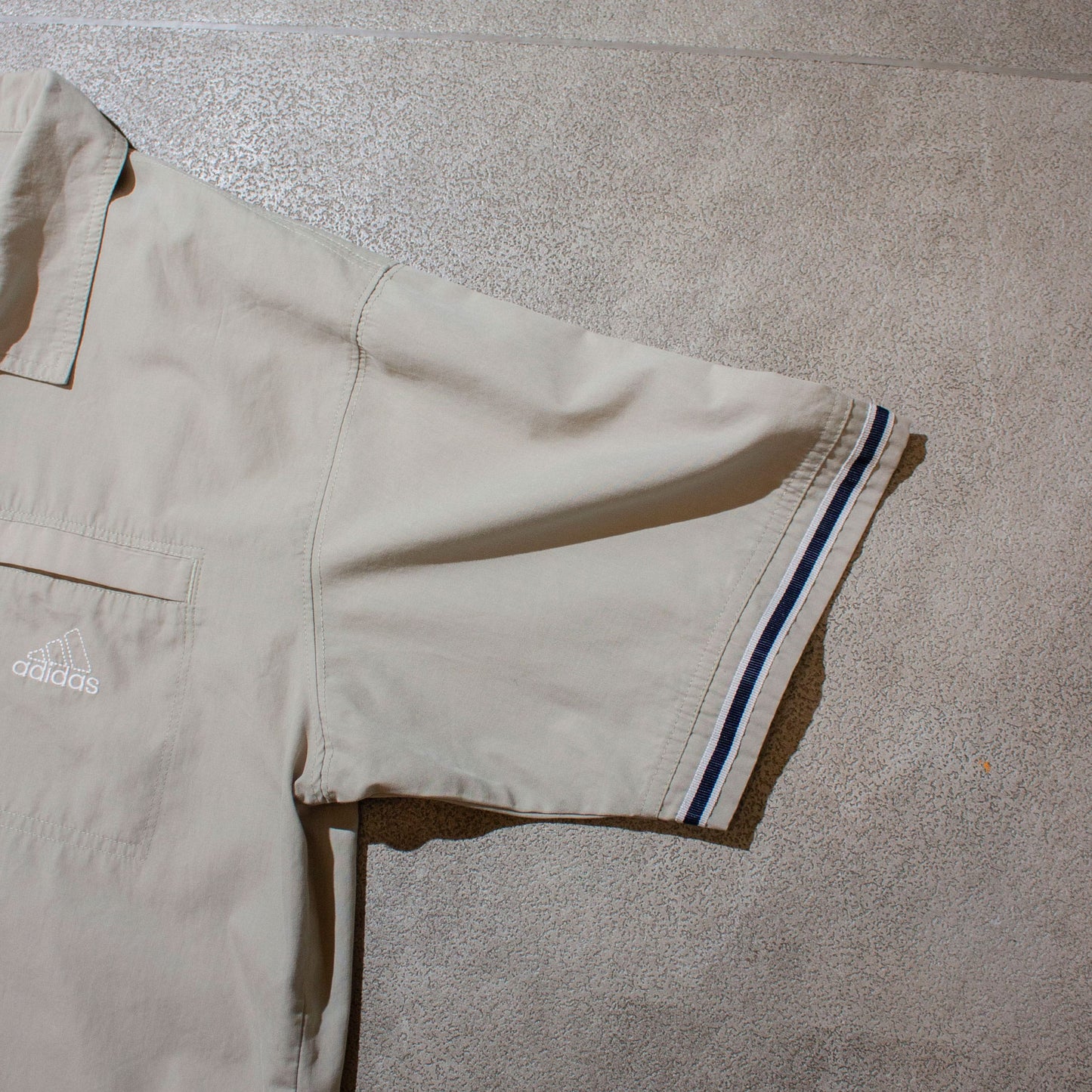 S/S Cotton×Poly Open Collar Shirt【About L】