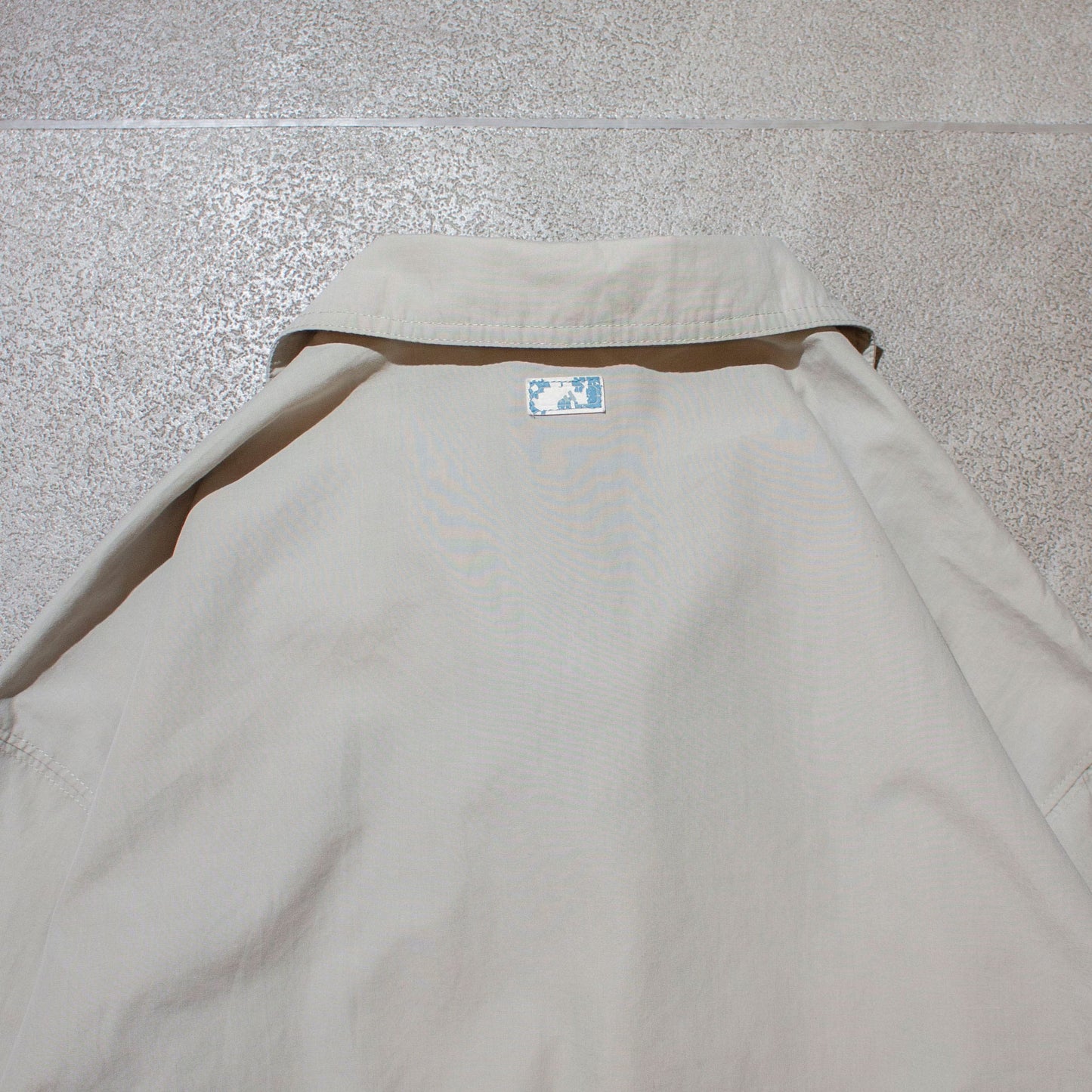 S/S Cotton×Poly Open Collar Shirt【About L】